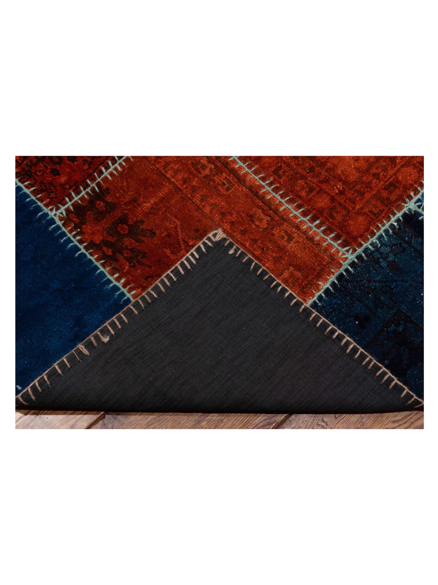 Patchwork Multi 8.7x11.1 Hand Knotted Rug