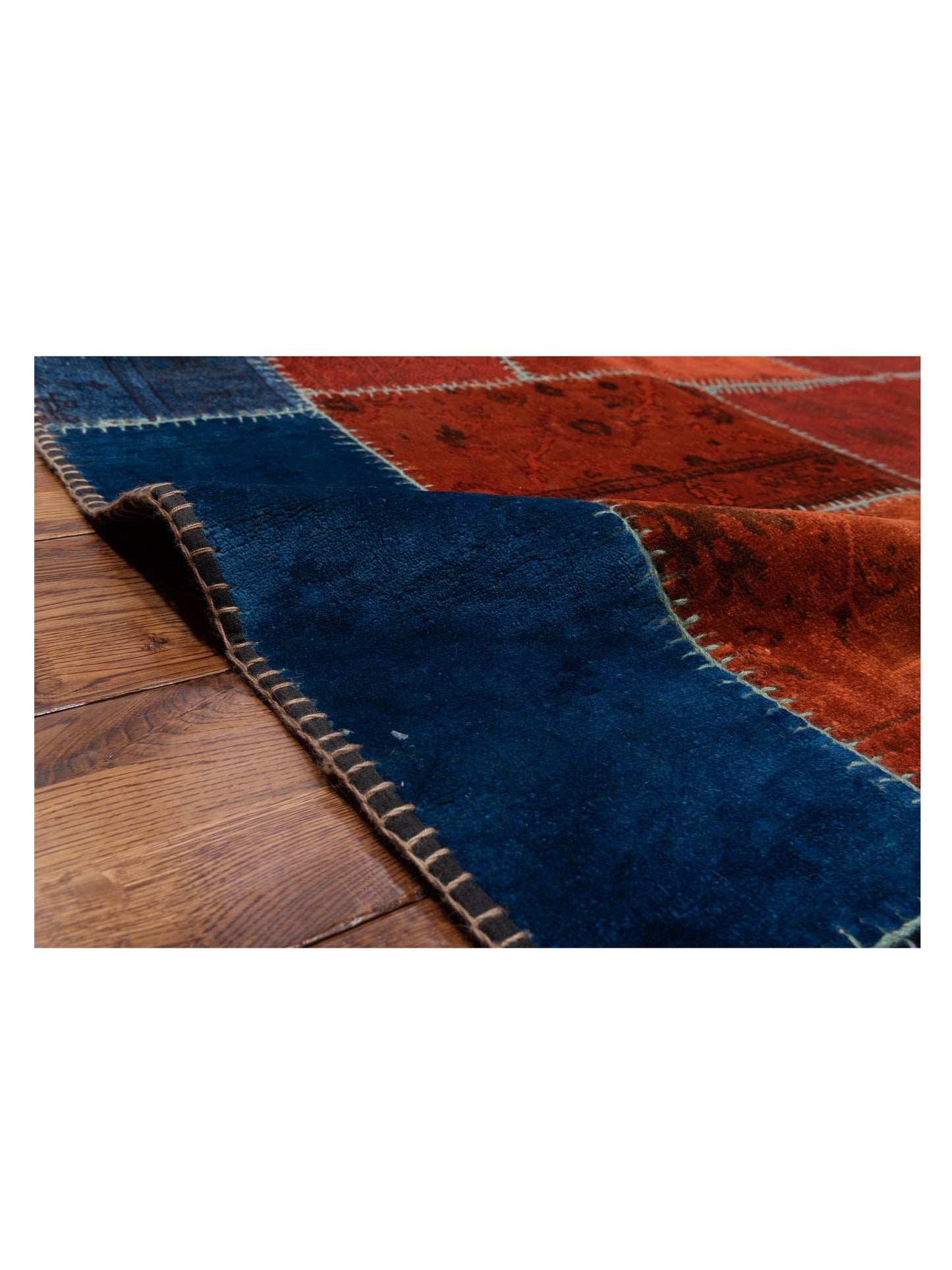 Patchwork Multi 8.7x11.1 Hand Knotted Rug
