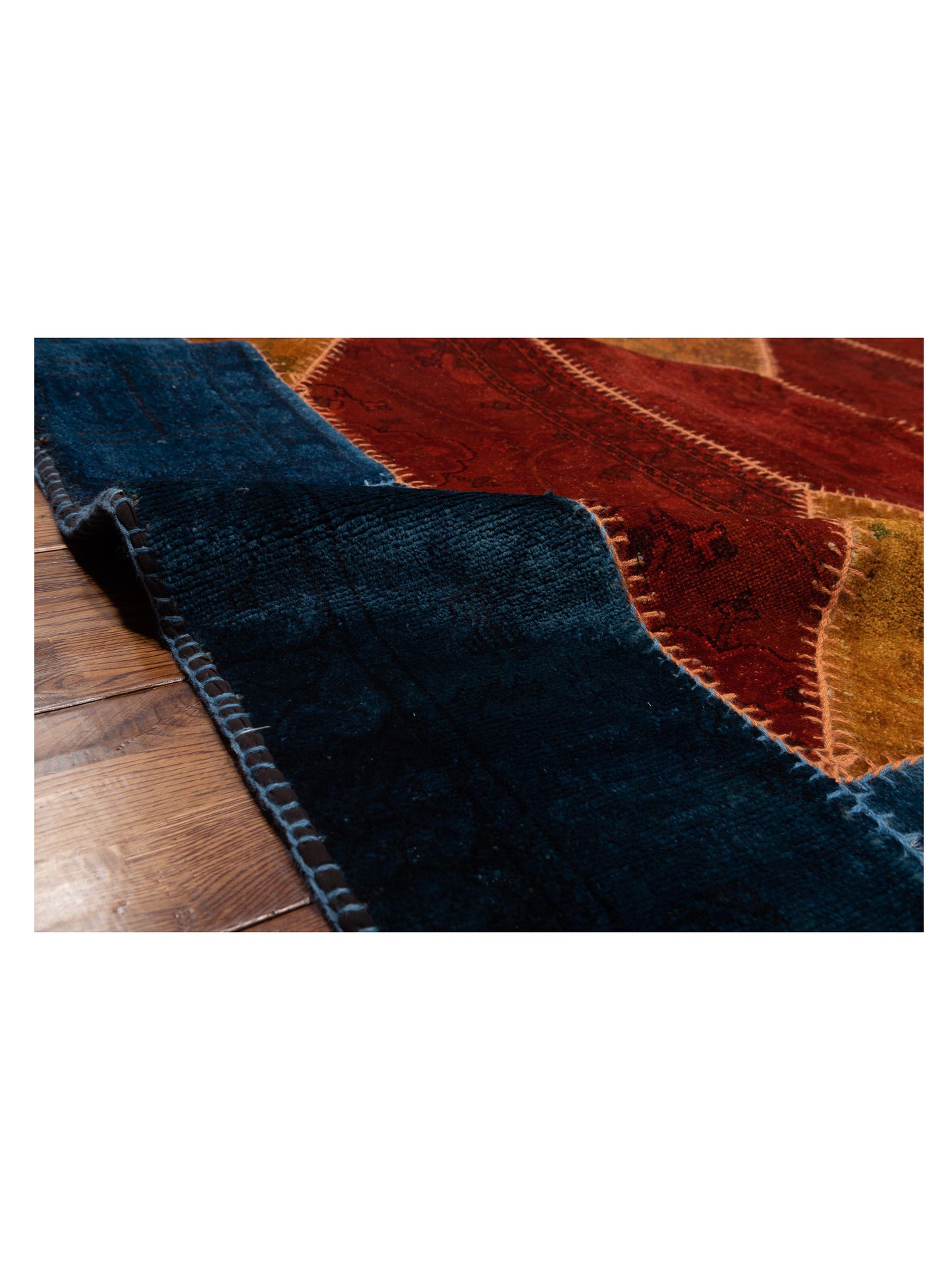 Patchwork Multi 10x10 Hand Knotted Rug