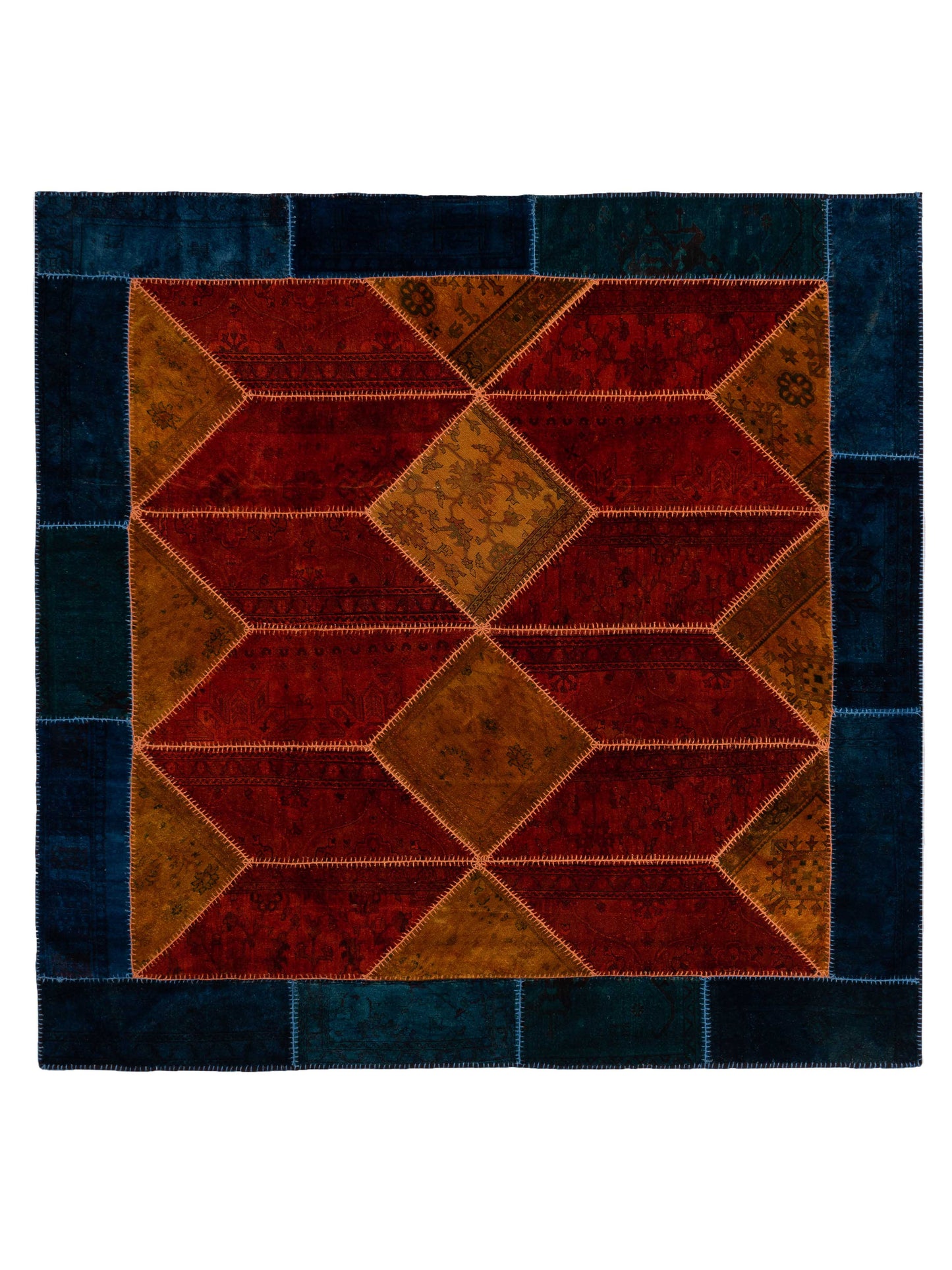 Pasha Turkish Vestige Patchwork  Multi  Contemporary