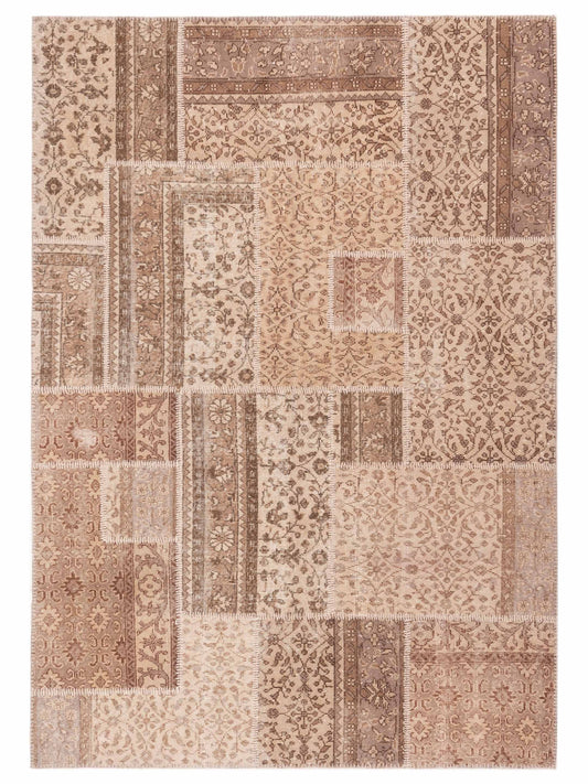 Pasha Turkish Vestige Patchwork  Beige  Contemporary