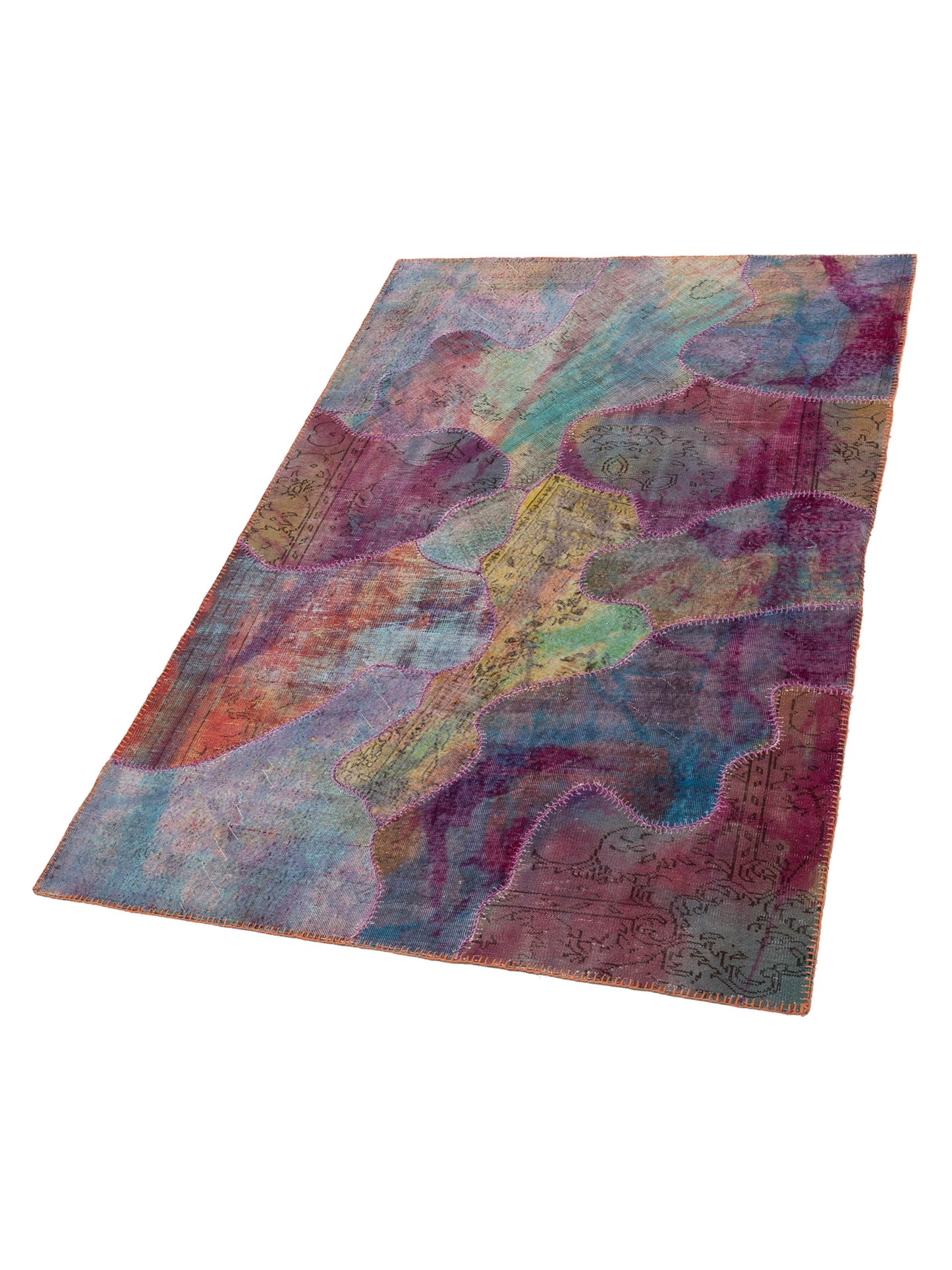 Patchwork Multi 6.6x9.9 Hand Knotted Rug
