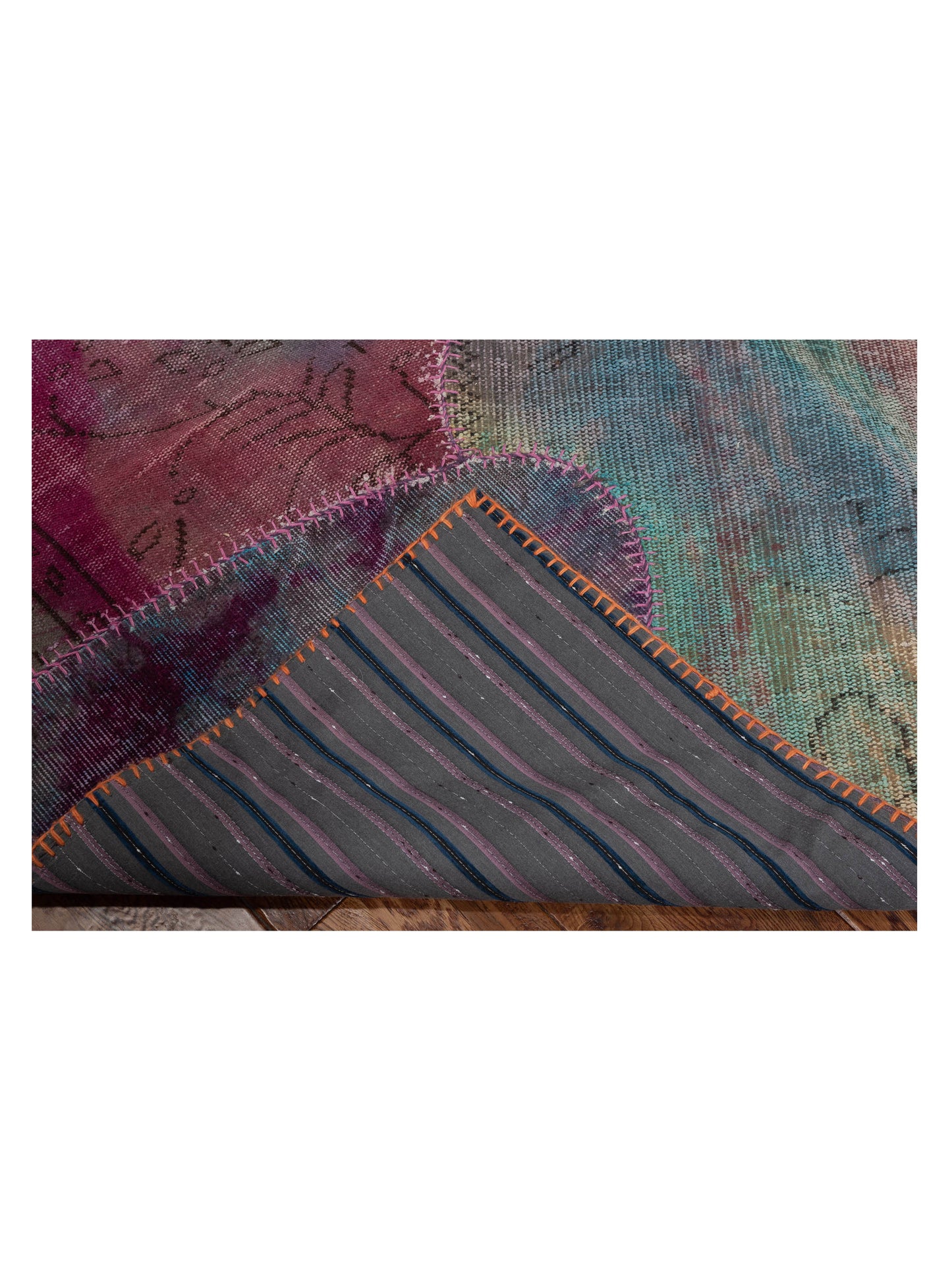 Patchwork Multi 6.6x9.9 Hand Knotted Rug