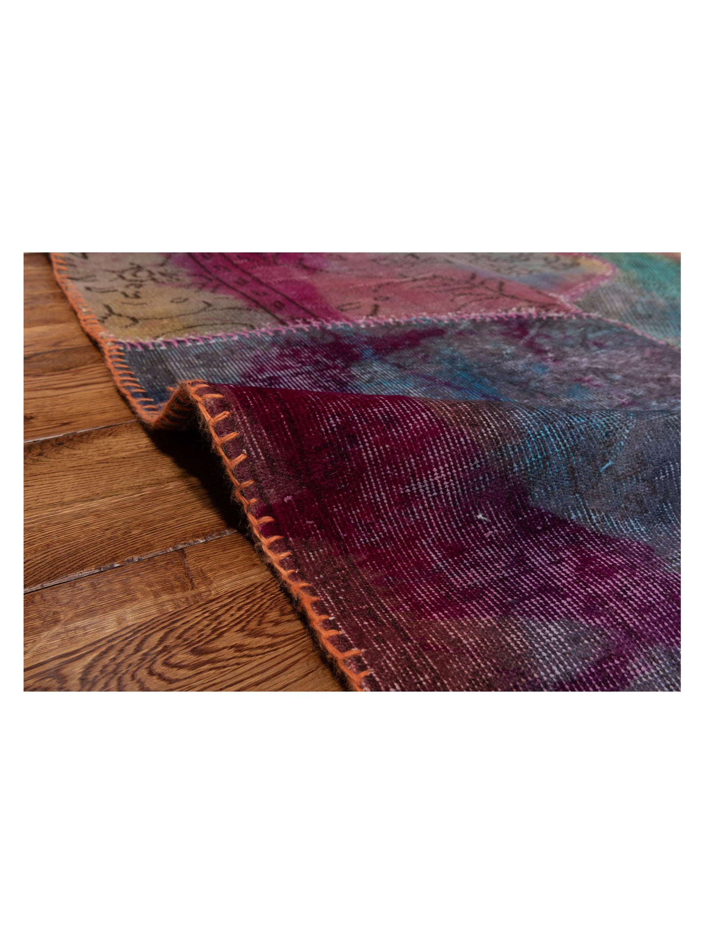 Patchwork Multi 6.6x9.9 Hand Knotted Rug