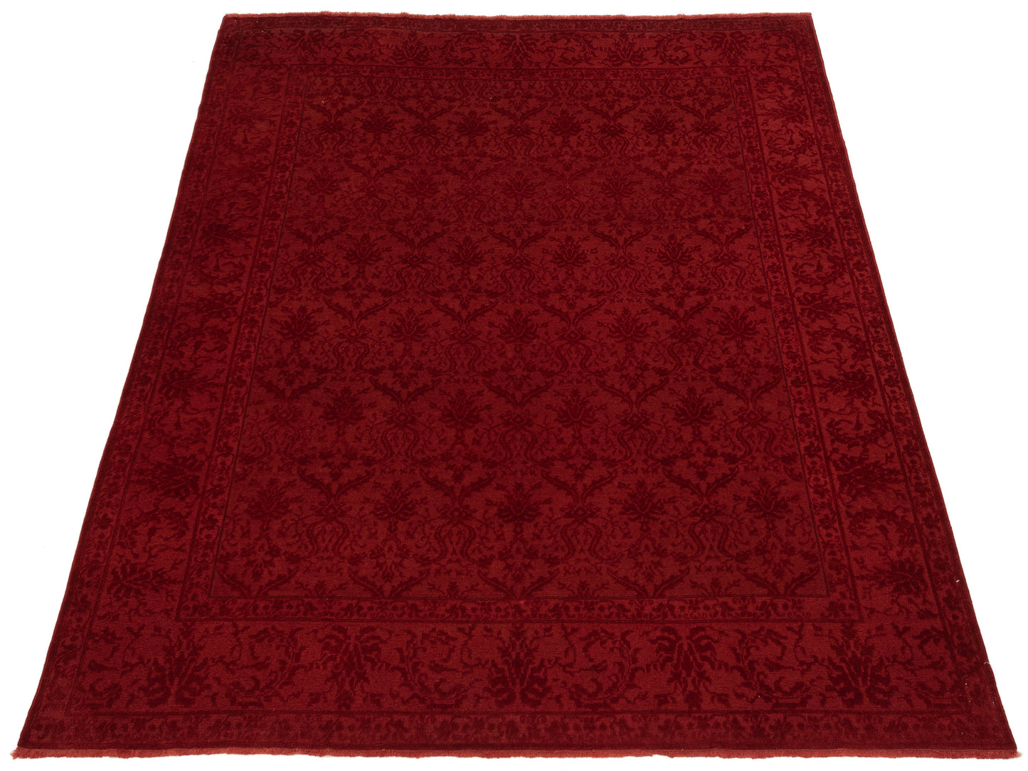 Vintage Red 8.4x10.3 Hand Knotted Rug