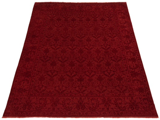 Vintage Red 8.4x10.3 Hand Knotted Rug