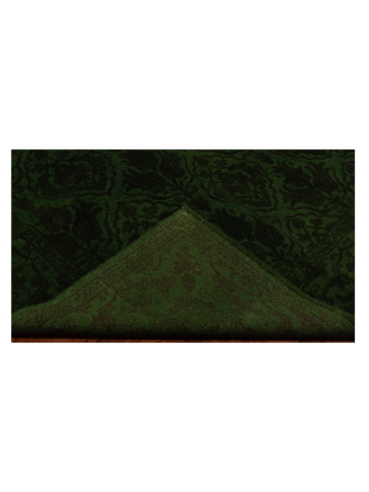 Rechromia Green Green 6.6x8.6 Hand Knotted Rug