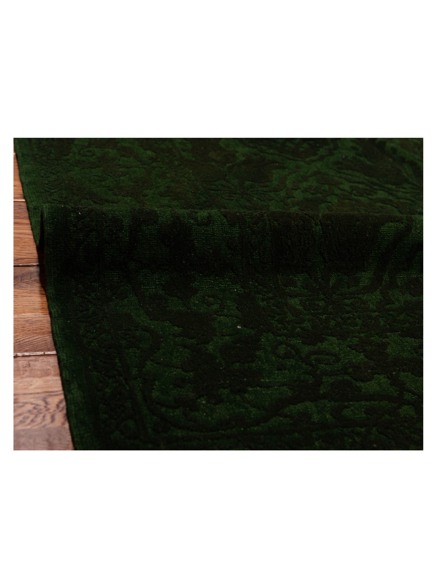 Rechromia Green Green 6.6x8.6 Hand Knotted Rug