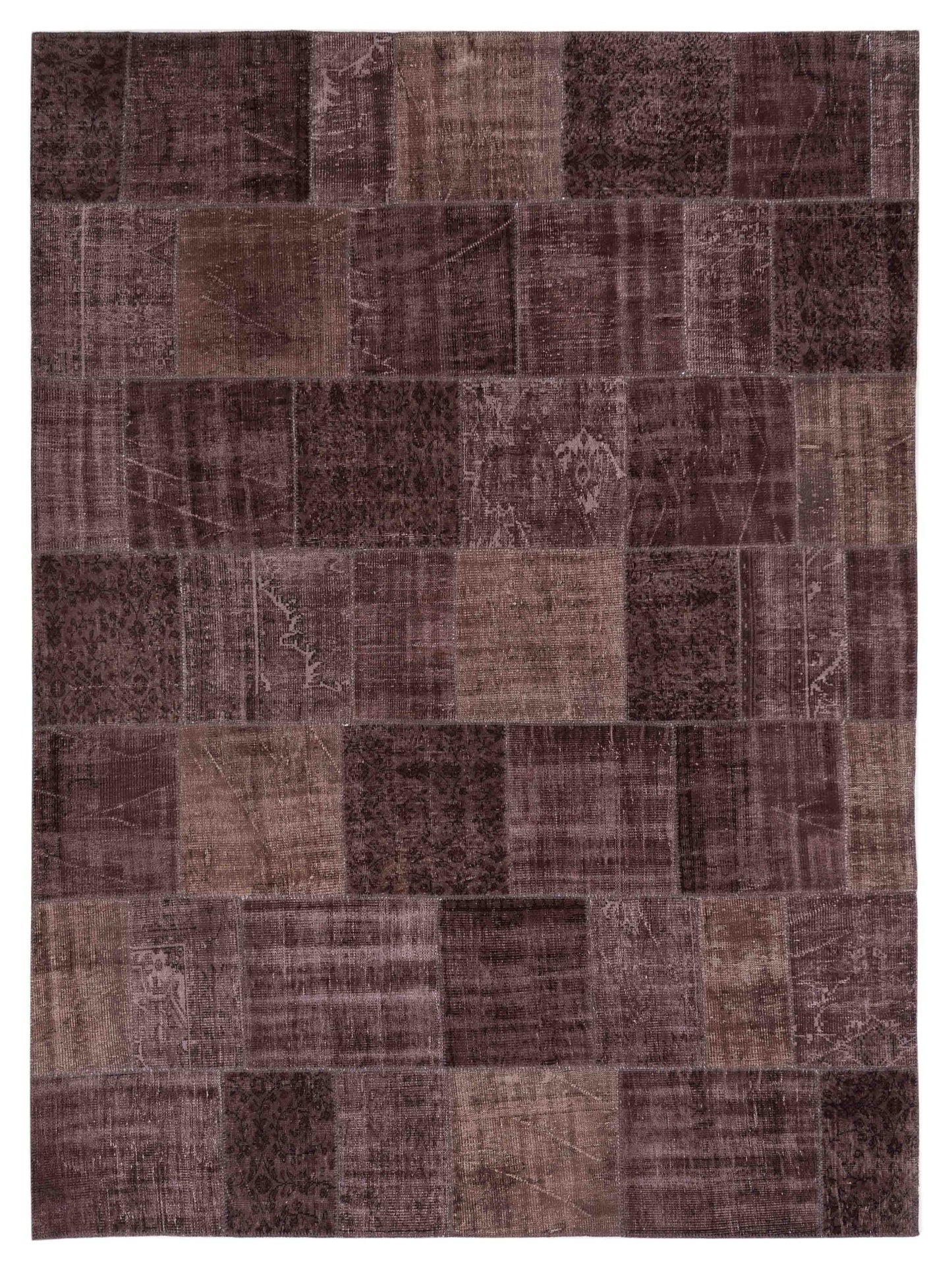 Pasha Turkish Vestige Patchwork  Dark Brown  Contemporary