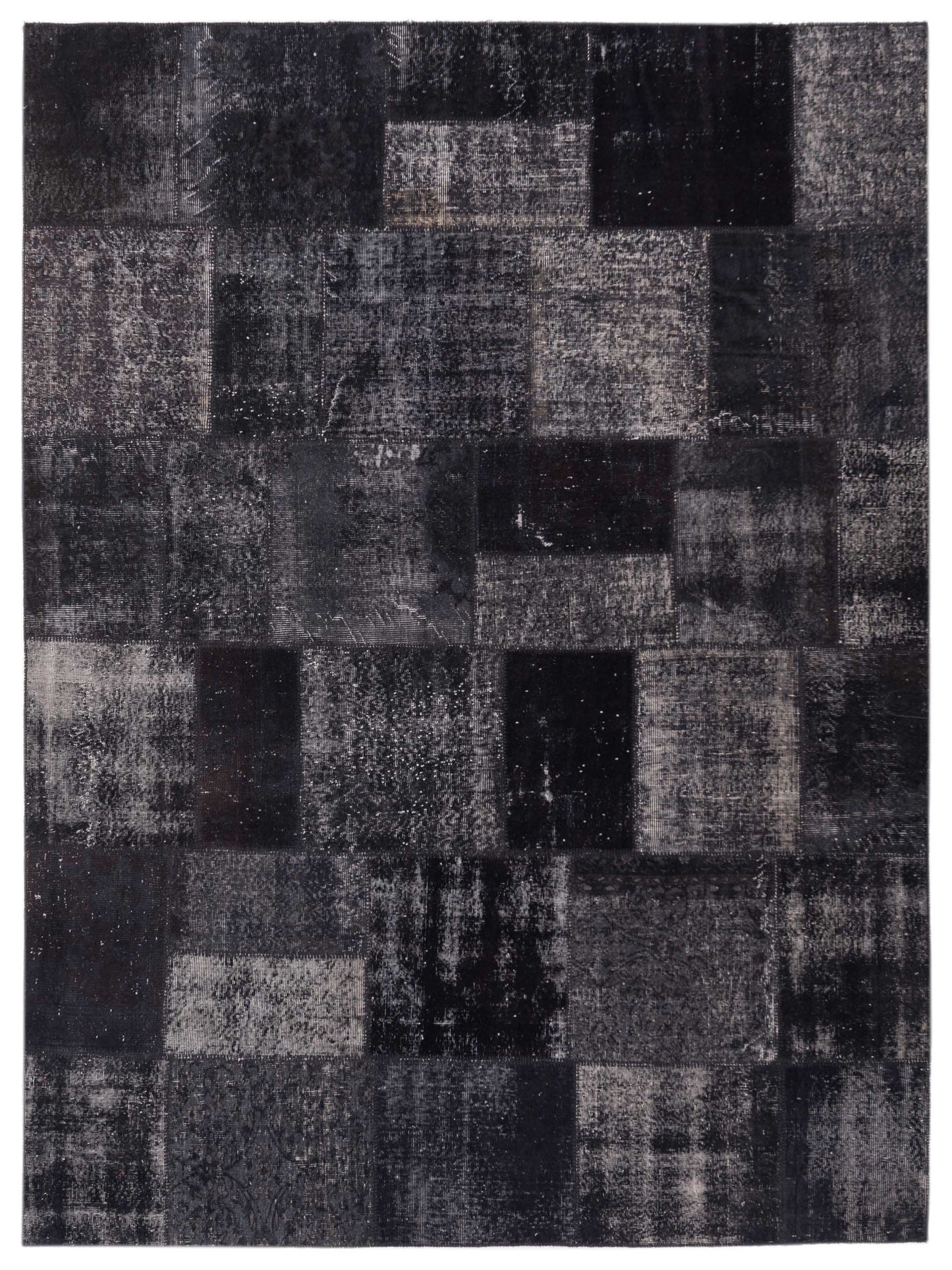 Pasha Turkish Vestige Patchwork  Charcoal  Contemporary