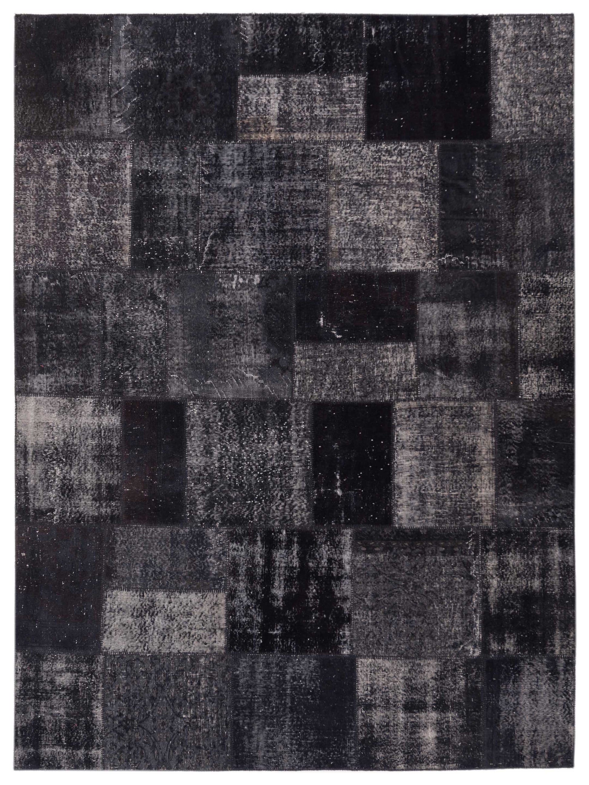 Pasha Turkish Vestige Patchwork  Charcoal  Contemporary