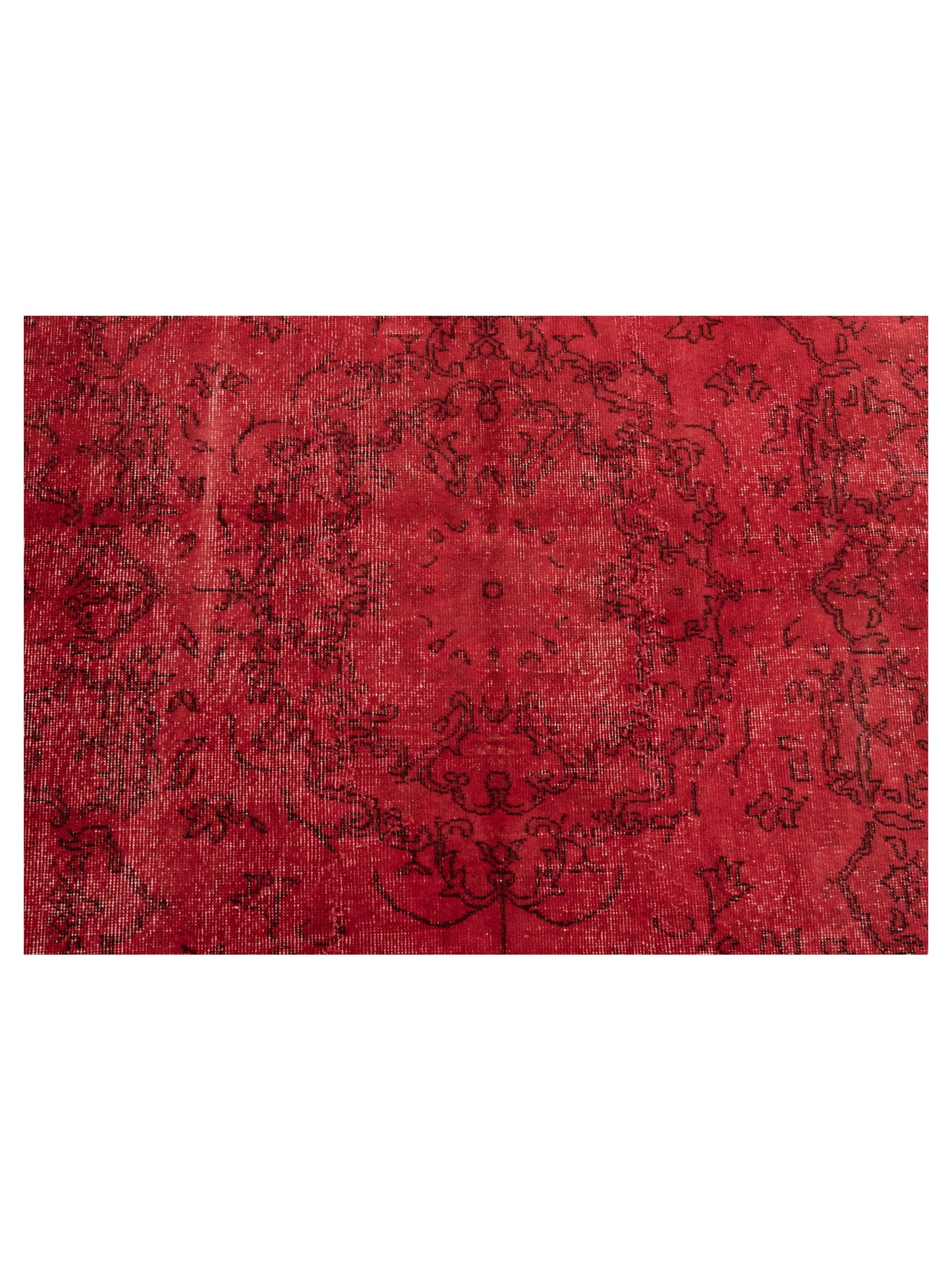 Vintage Red 5.3x8.1 Hand Knotted Rug