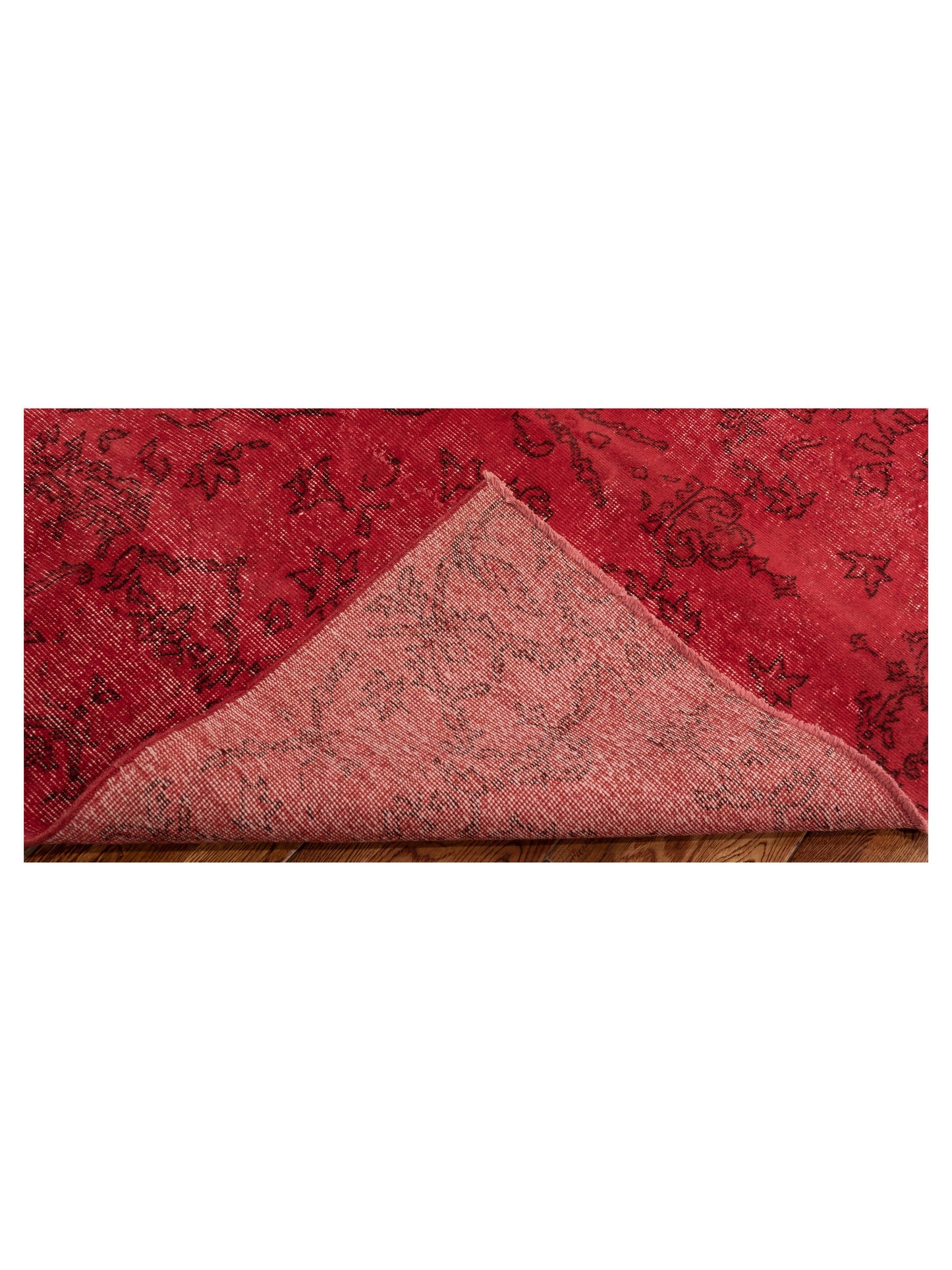 Vintage Red 5.3x8.1 Hand Knotted Rug