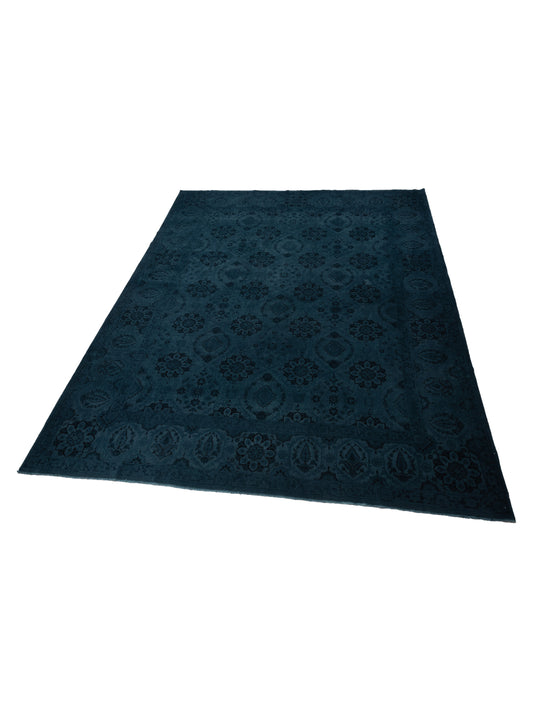Vintage Indigo 12.7x15.3 Hand Knotted Rug