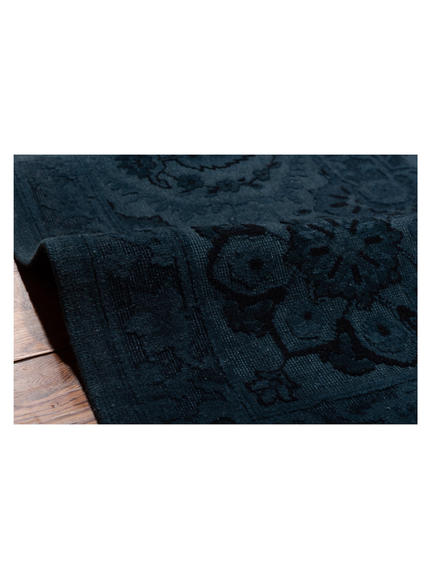 Vintage Indigo 12.7x15.3 Hand Knotted Rug