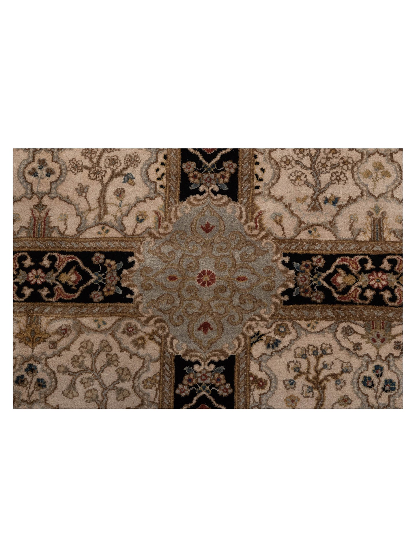 Imperen Ivory Black 8.2x10 Hand Knotted Rug