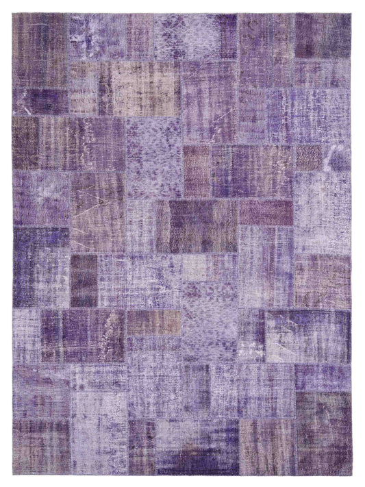 Pasha Turkish Vestige Patchwork  Purple  Contemporary