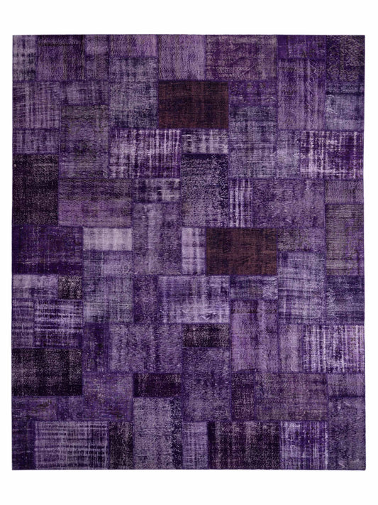 Pasha Turkish Vestige Patchwork  Purple  Contemporary