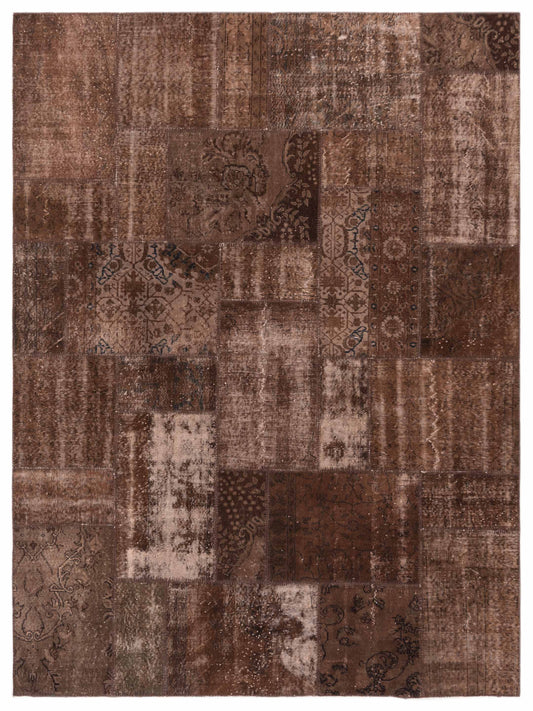 Pasha Turkish Vestige Patchwork  Brown  Contemporary