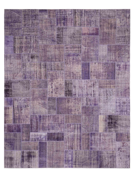 Pasha Turkish Vestige Patchwork  Purple  Contemporary