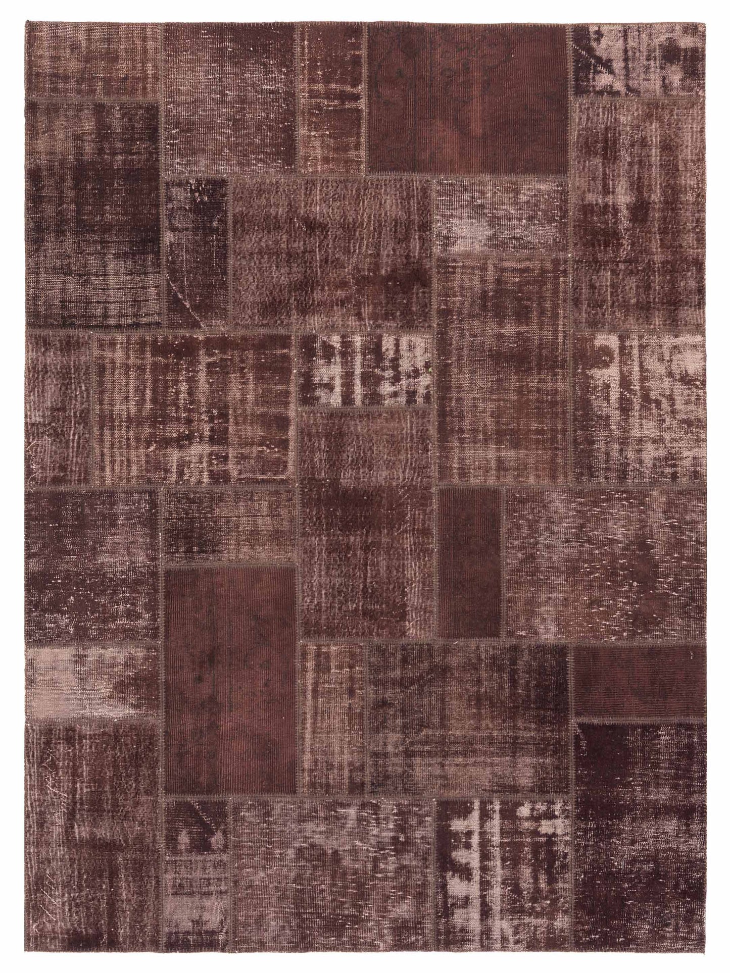 Pasha Turkish Vestige Patchwork  Dark Brown  Contemporary