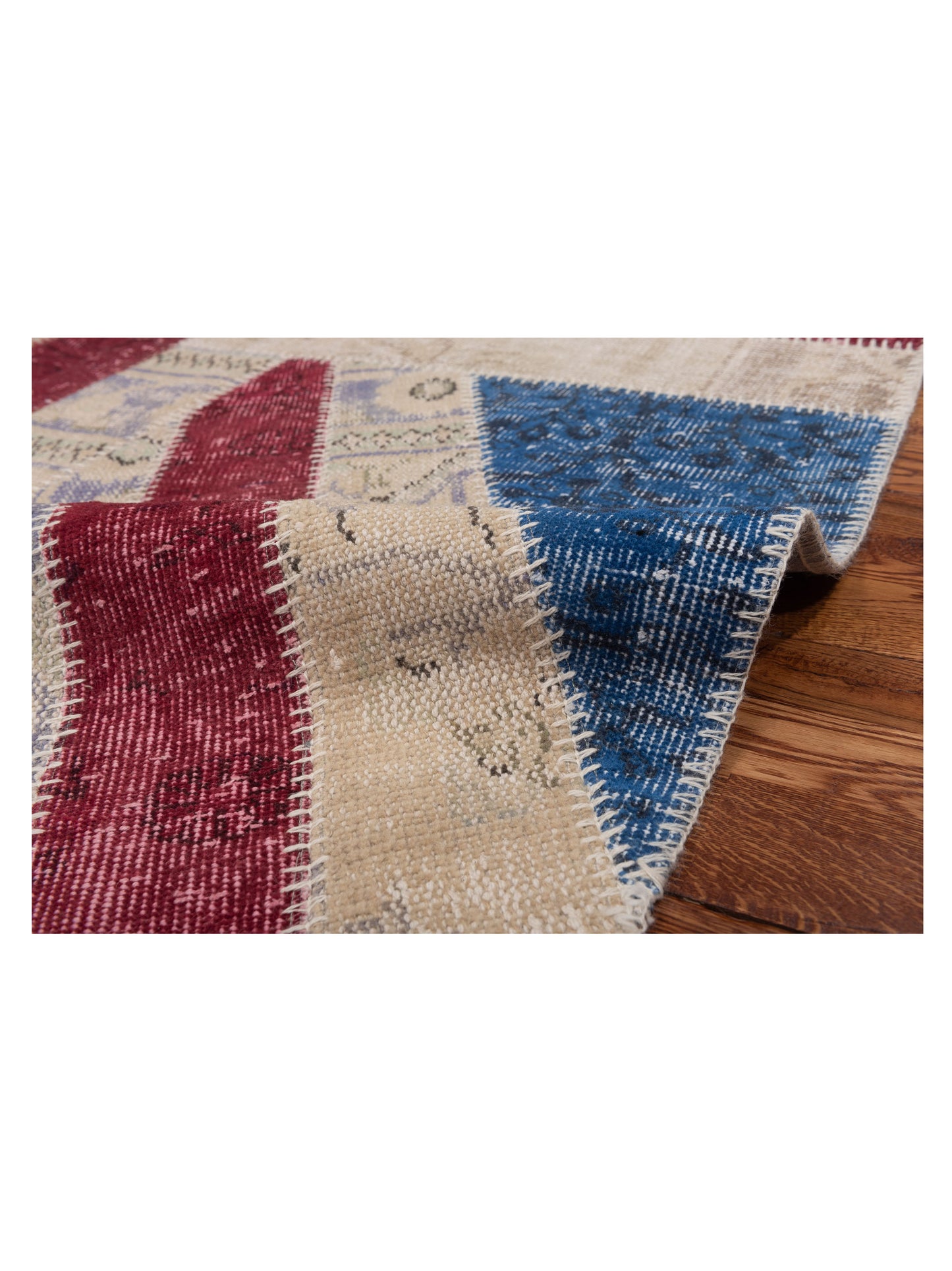 Patchwork Multi Multi 5.7x7.11 Hand Knotted Rug