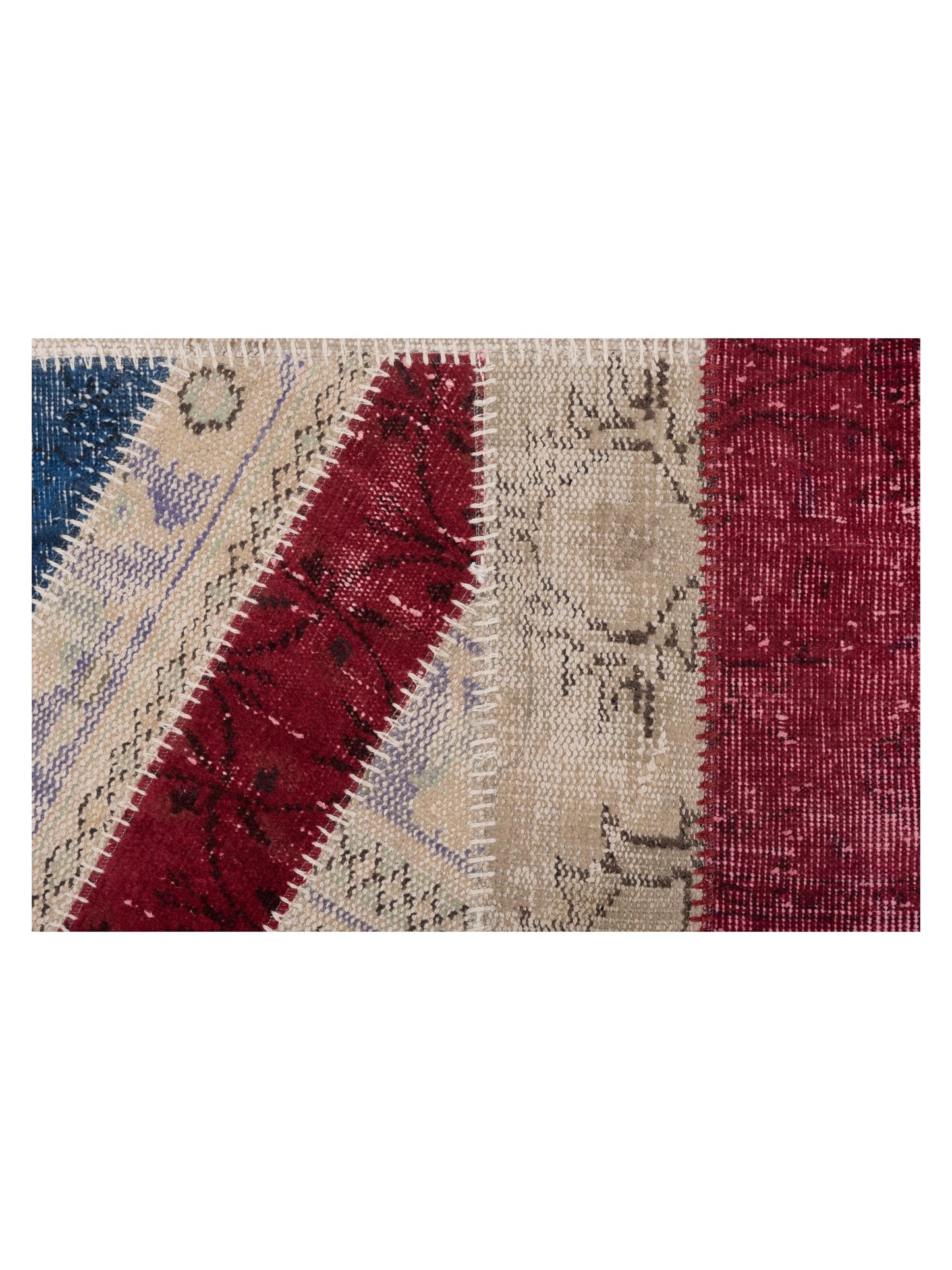 Patchwork Multi Multi 5.7x7.11 Hand Knotted Rug