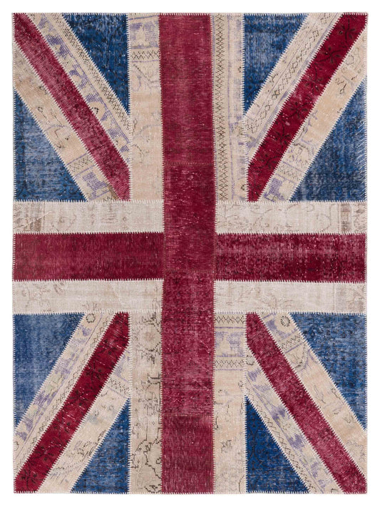 Pasha Turkish Vestige Patchwork  Multi Multi Contemporary