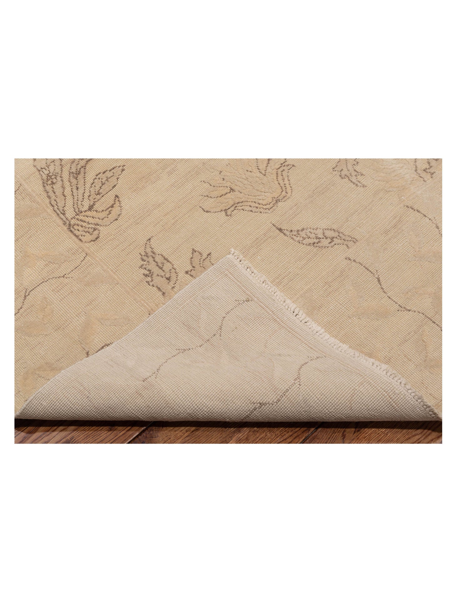 Vintage Ivory 9.1x12.8 Hand Knotted Rug