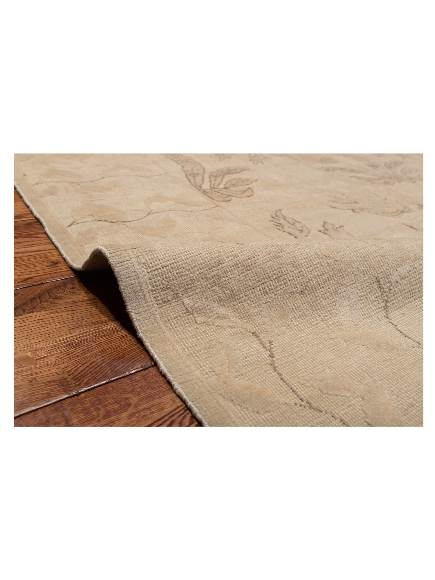 Vintage Ivory 9.1x12.8 Hand Knotted Rug