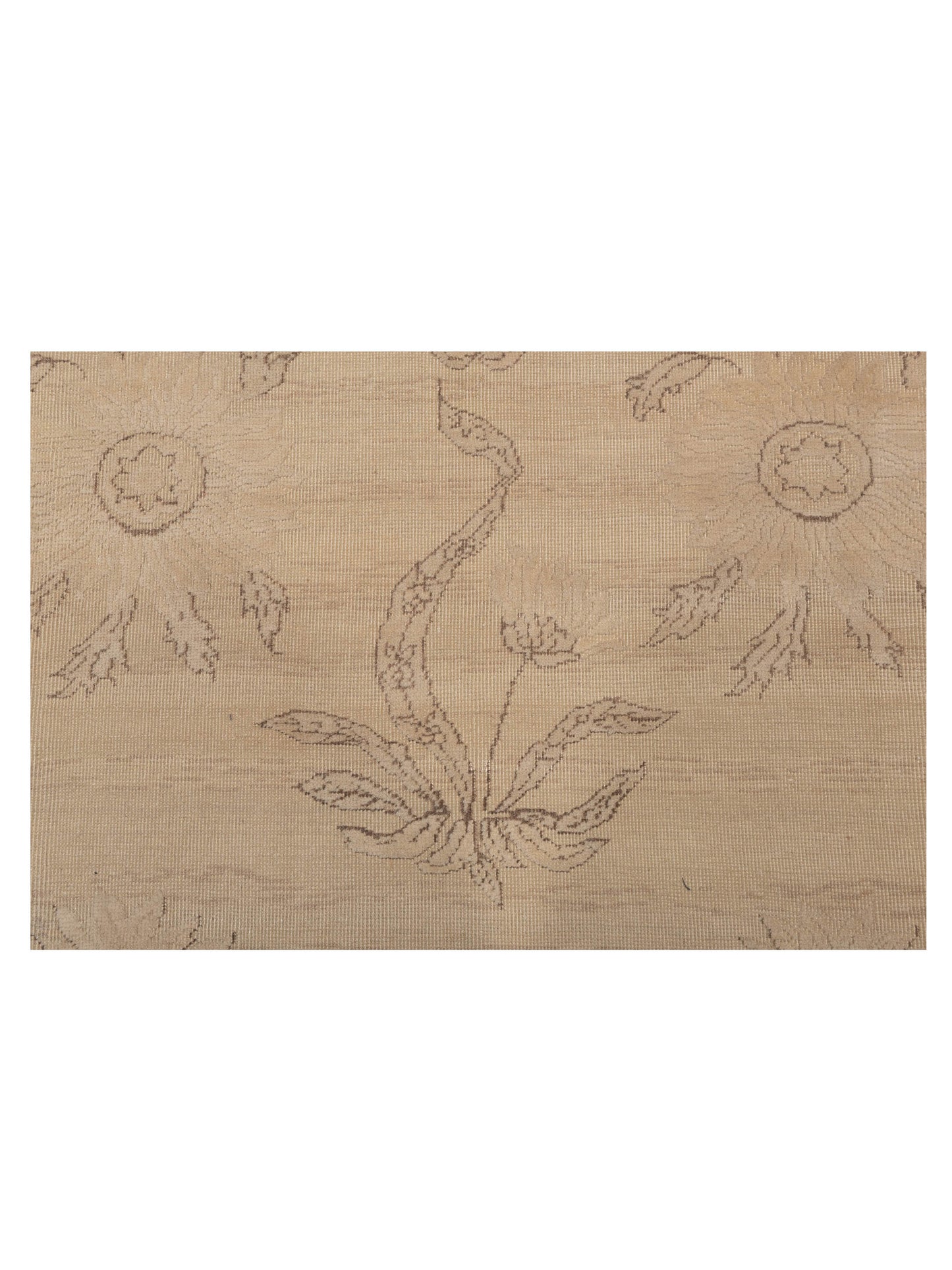 Vintage Ivory 9.1x12.8 Hand Knotted Rug