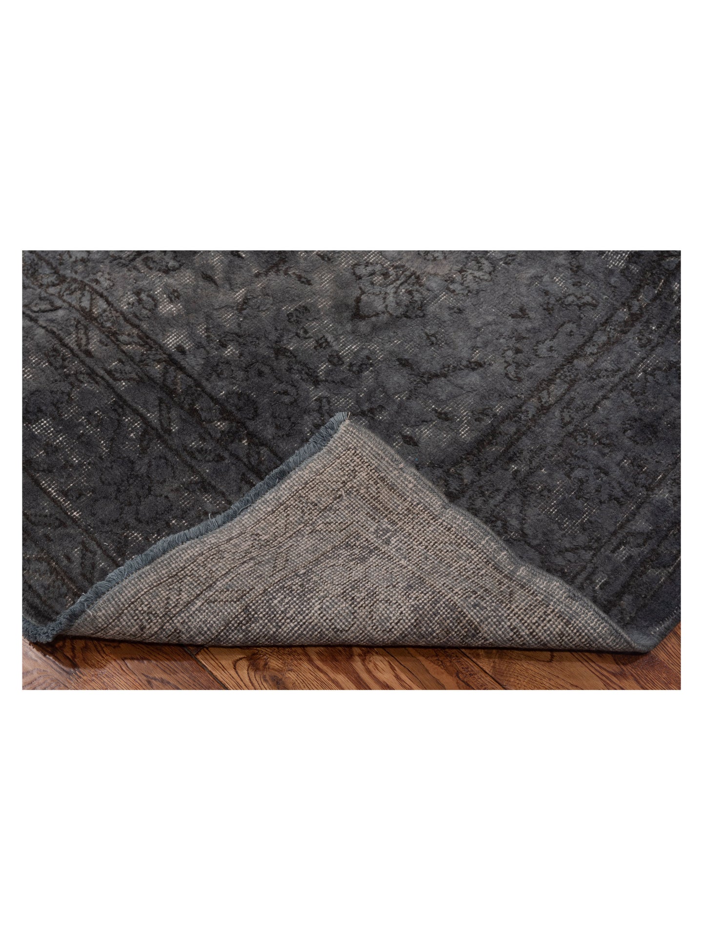 Vintage Gray 7x10.4 Hand Knotted Rug