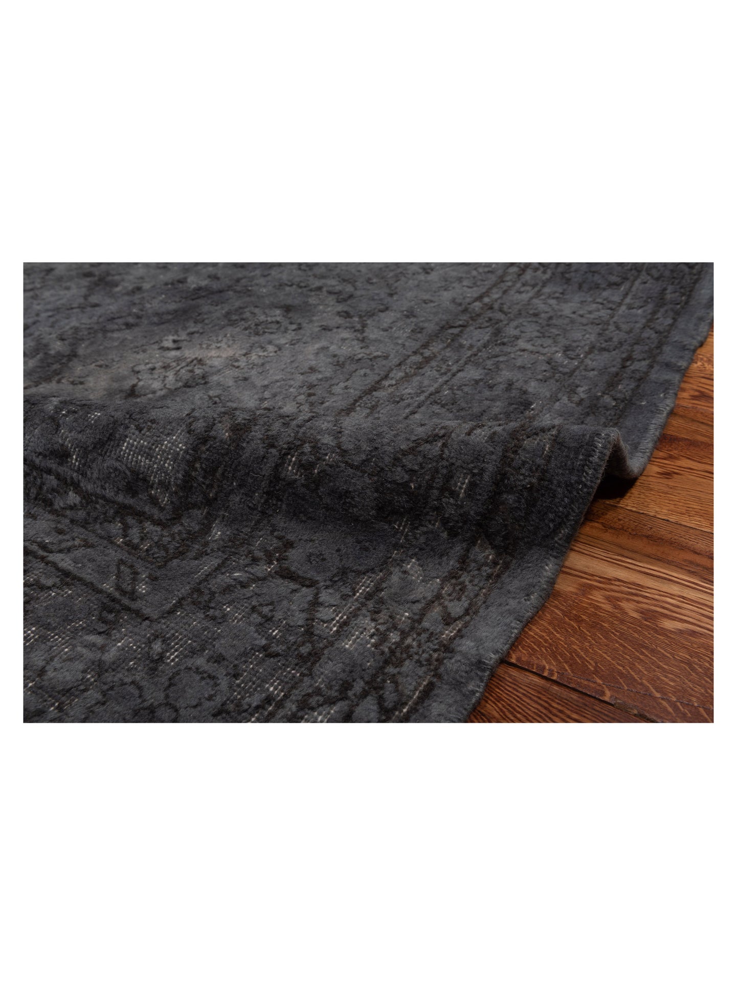 Vintage Gray 7x10.4 Hand Knotted Rug