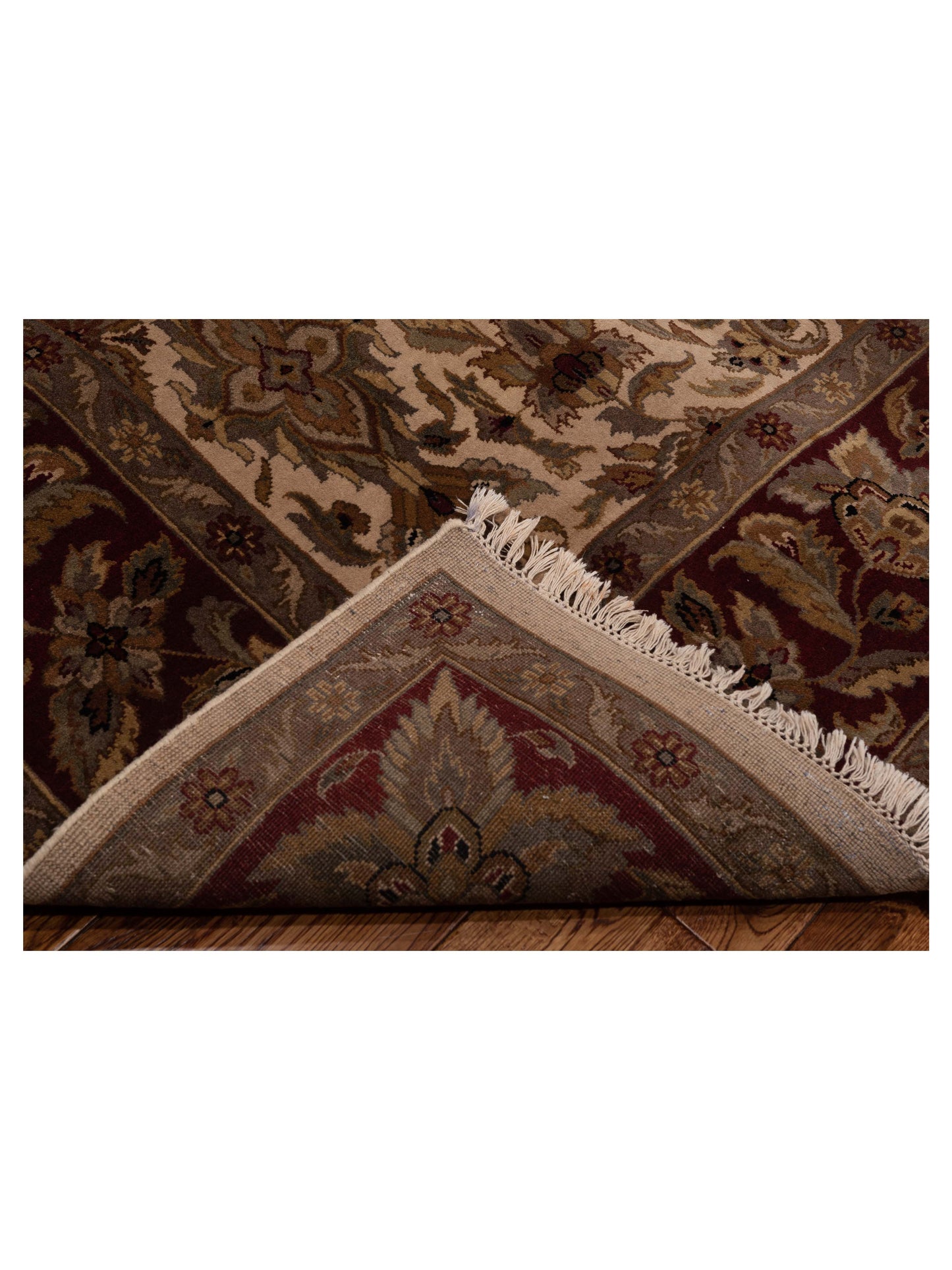 Zardun Plum Gold 8x10 Hand Knotted Rug