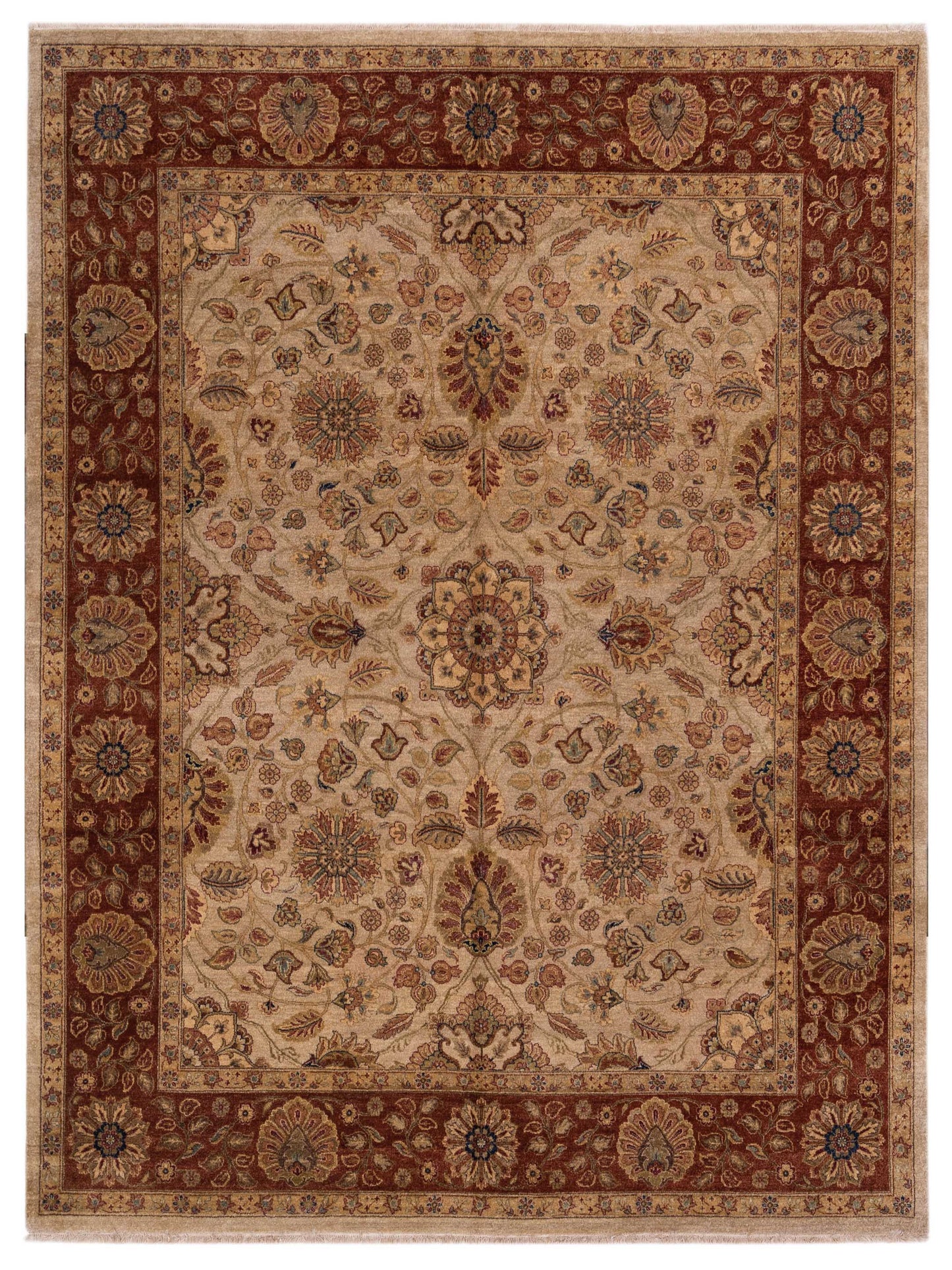 Rajpur Ghazani  Beige Rust Transitional