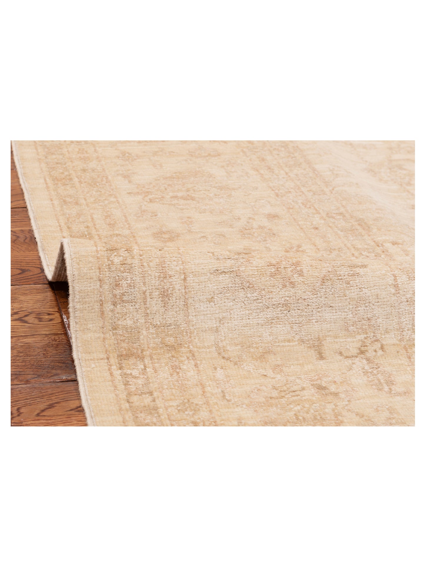 Lailora Ivory Ivory 7.10x9.9 Hand Knotted Rug