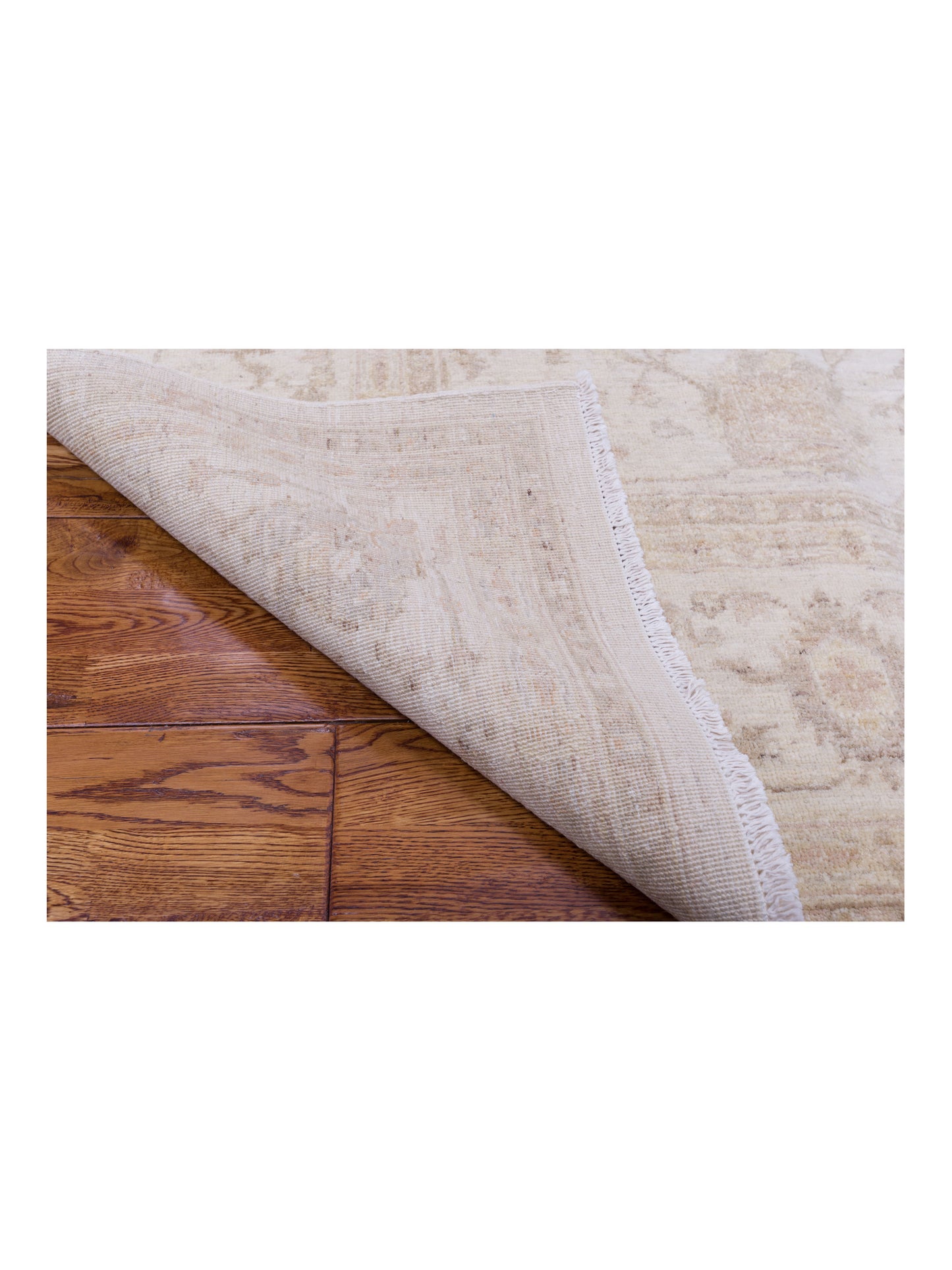 Lailora Ivory Ivory 7.10x9.9 Hand Knotted Rug