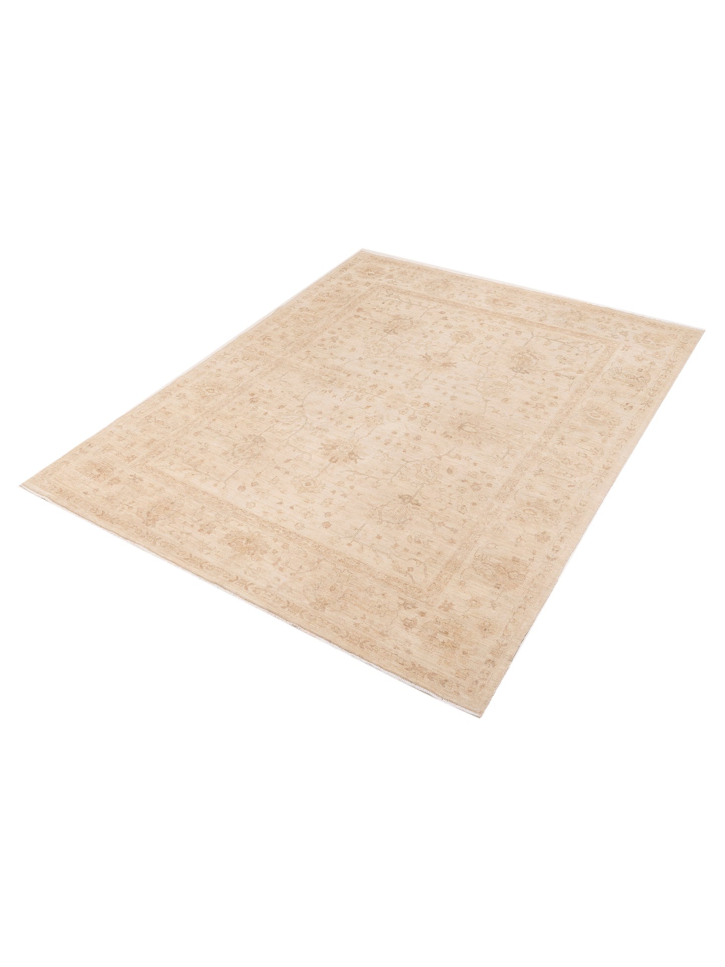 Lailora Ivory Beige 8.2x10.2 Hand Knotted Rug