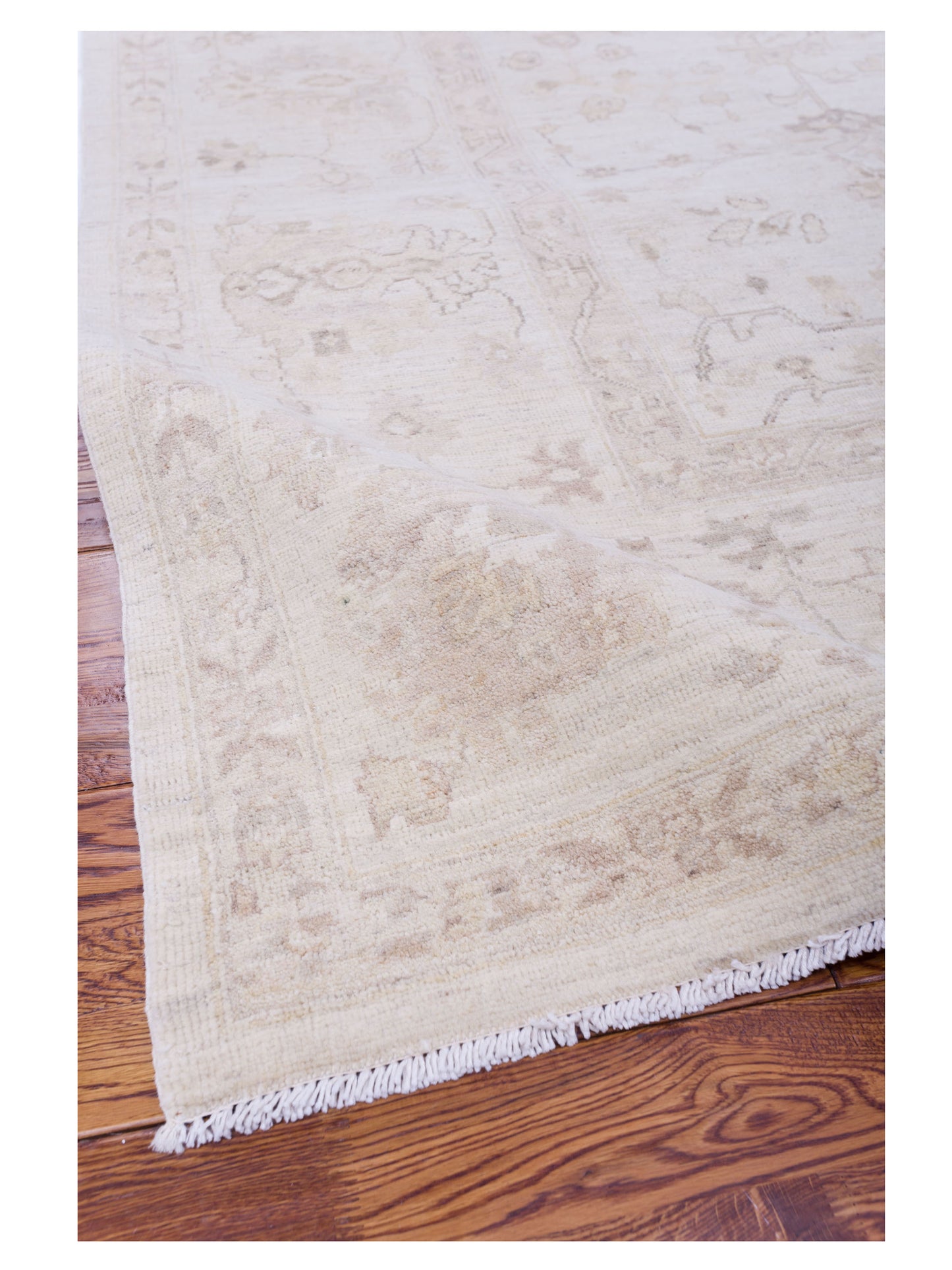 Lailora Ivory Beige 8.2x10.2 Hand Knotted Rug