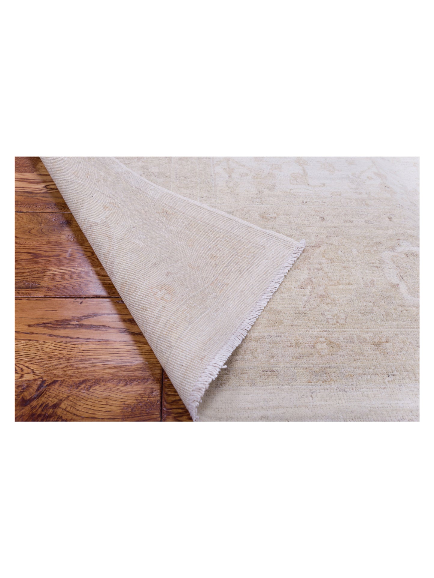 Lailora Ivory Gold 8x9.8 Hand Knotted Rug