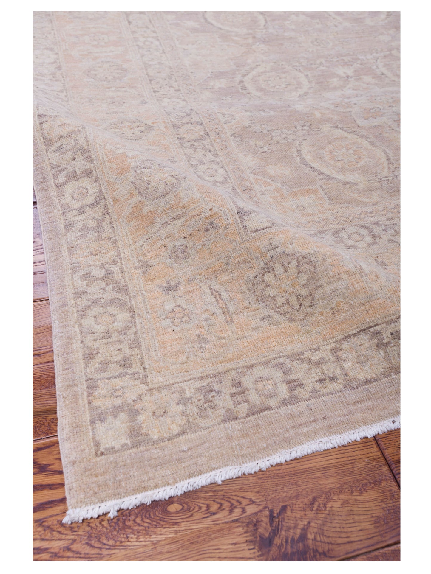 Lailora Brown Gold 8x10 Hand Knotted Rug