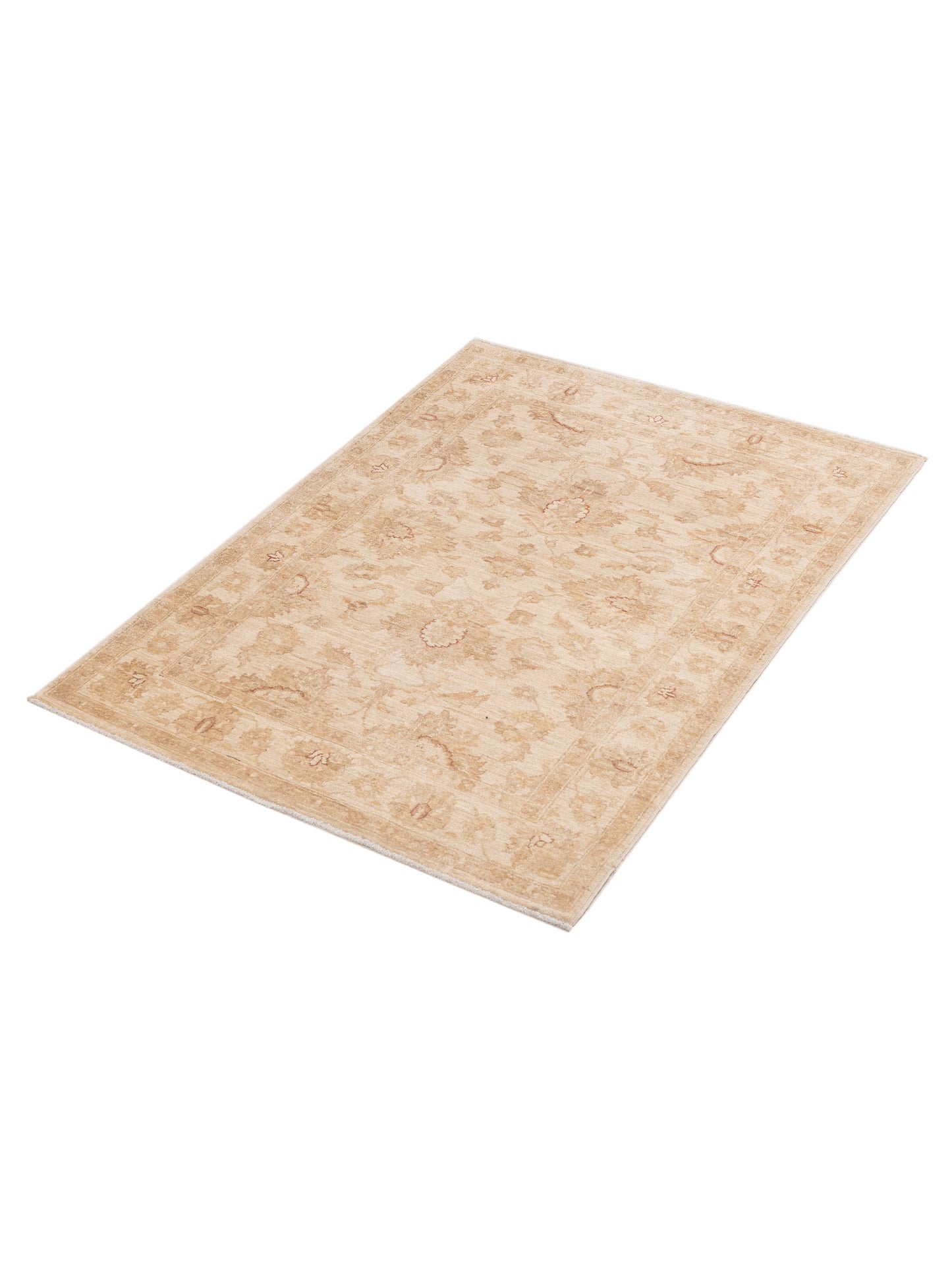 Sabira Ivory Ivory 4.1x5.8 Hand Knotted Rug