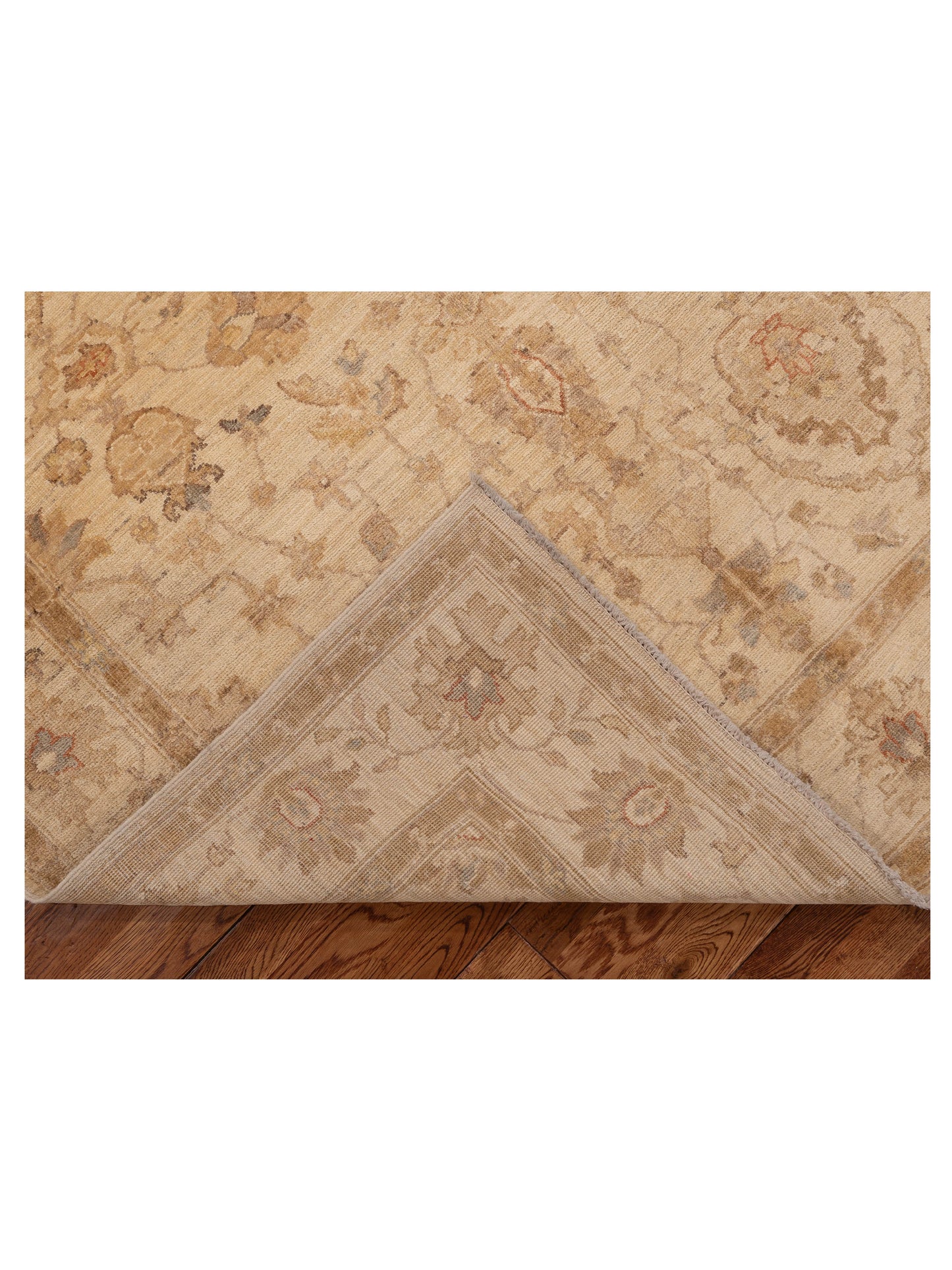 Sabira Beige Beige 5x6.8 Hand Knotted Rug