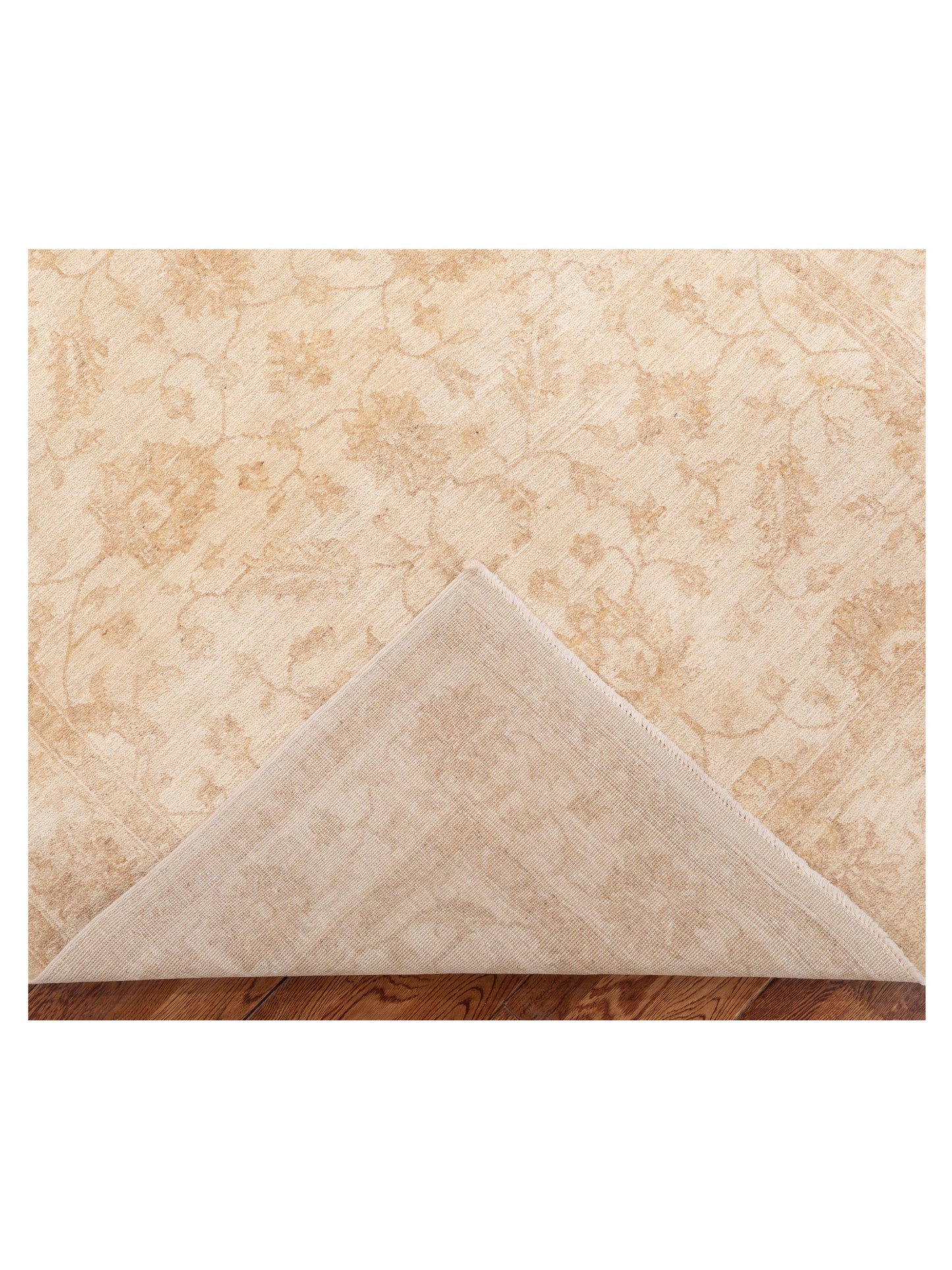 Sabira Beige 5x6.10 Hand Knotted Rug