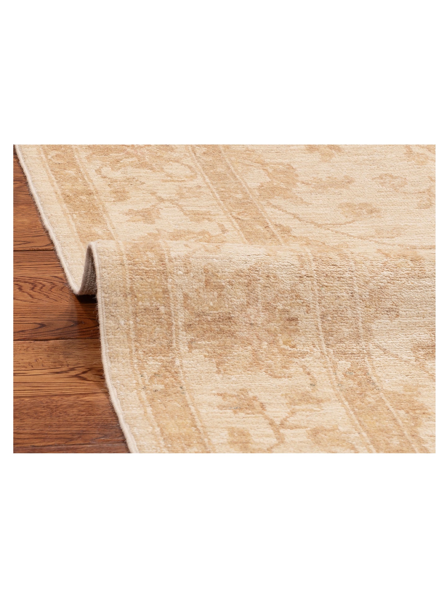 Sabira Beige 5x6.10 Hand Knotted Rug