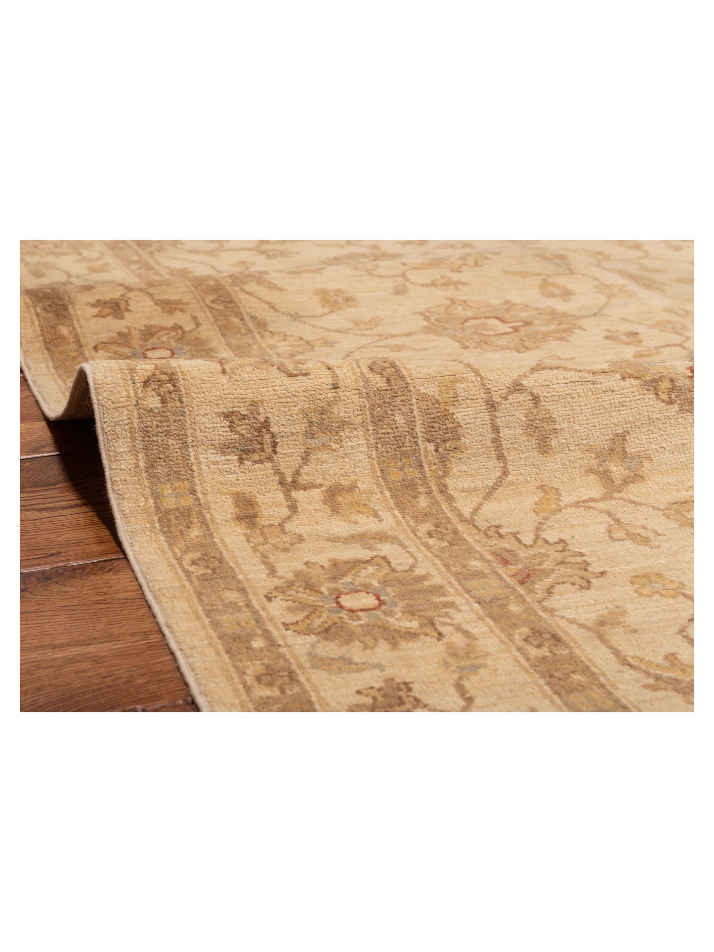 Sabira Beige 5x6.10 Hand Knotted Rug