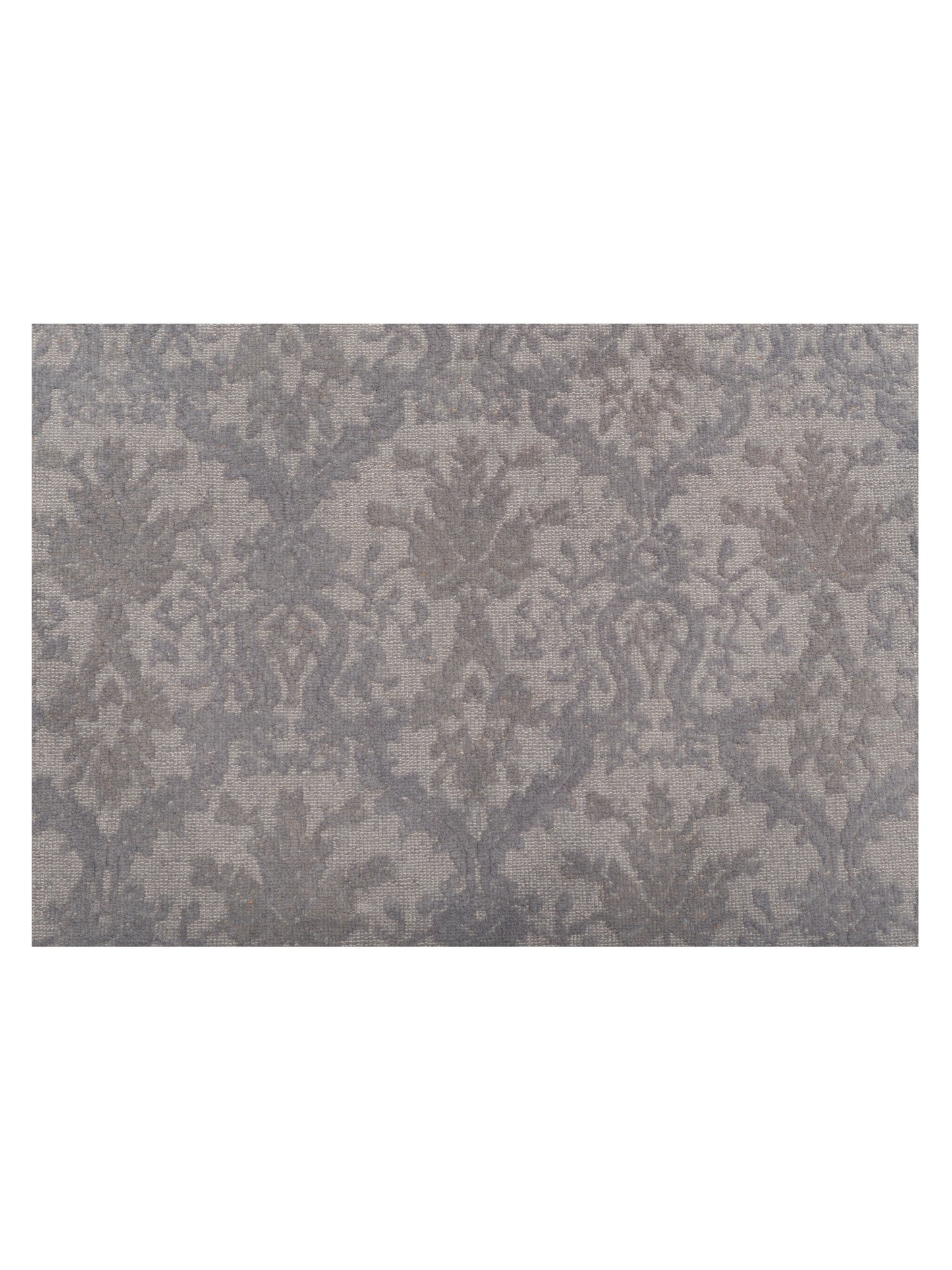Rechromia Gray Gray 4.2x6.2 Hand Knotted Rug