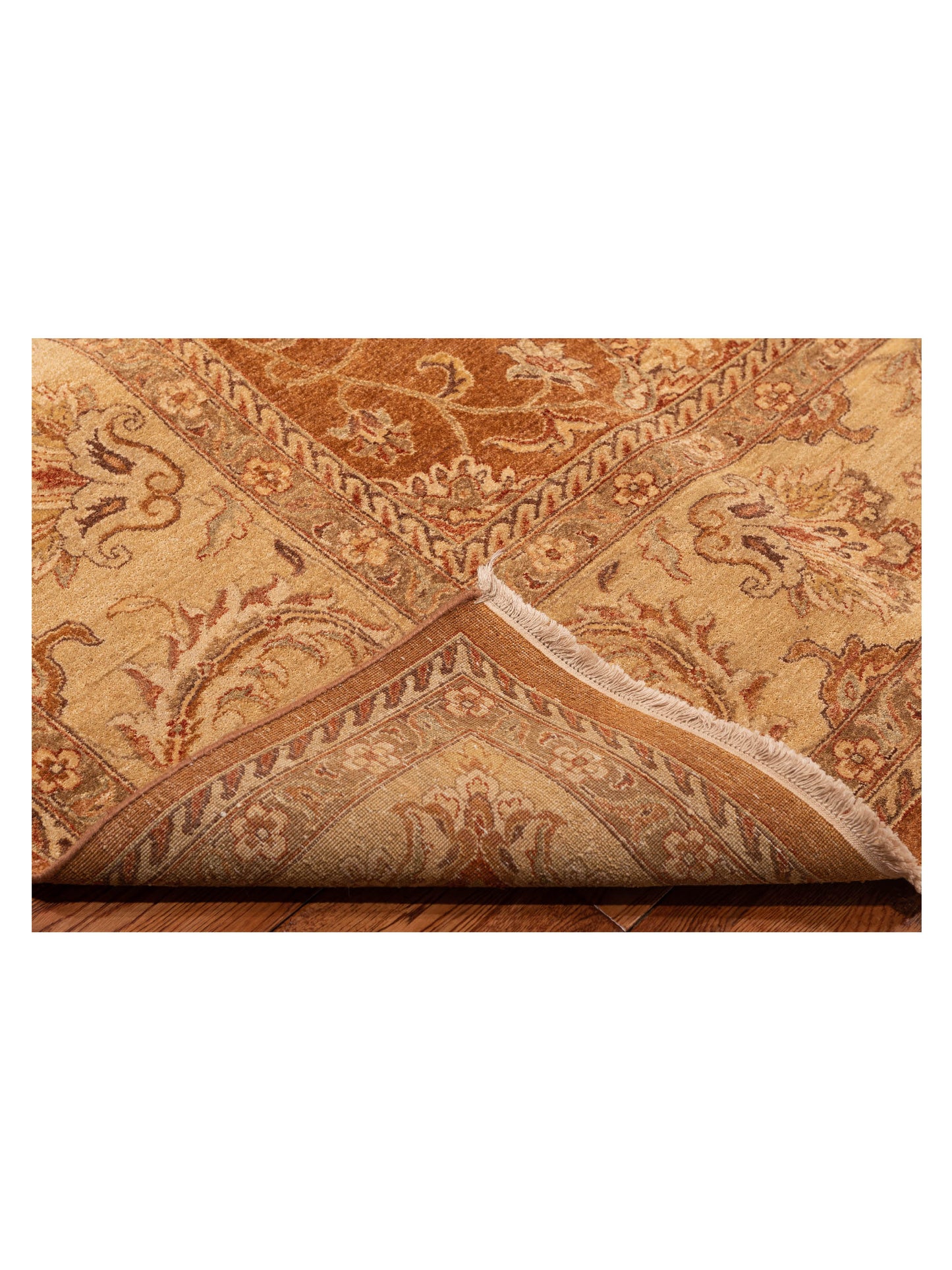 Zardun Copper Ivory 8.10x11.8 Hand Knotted Rug
