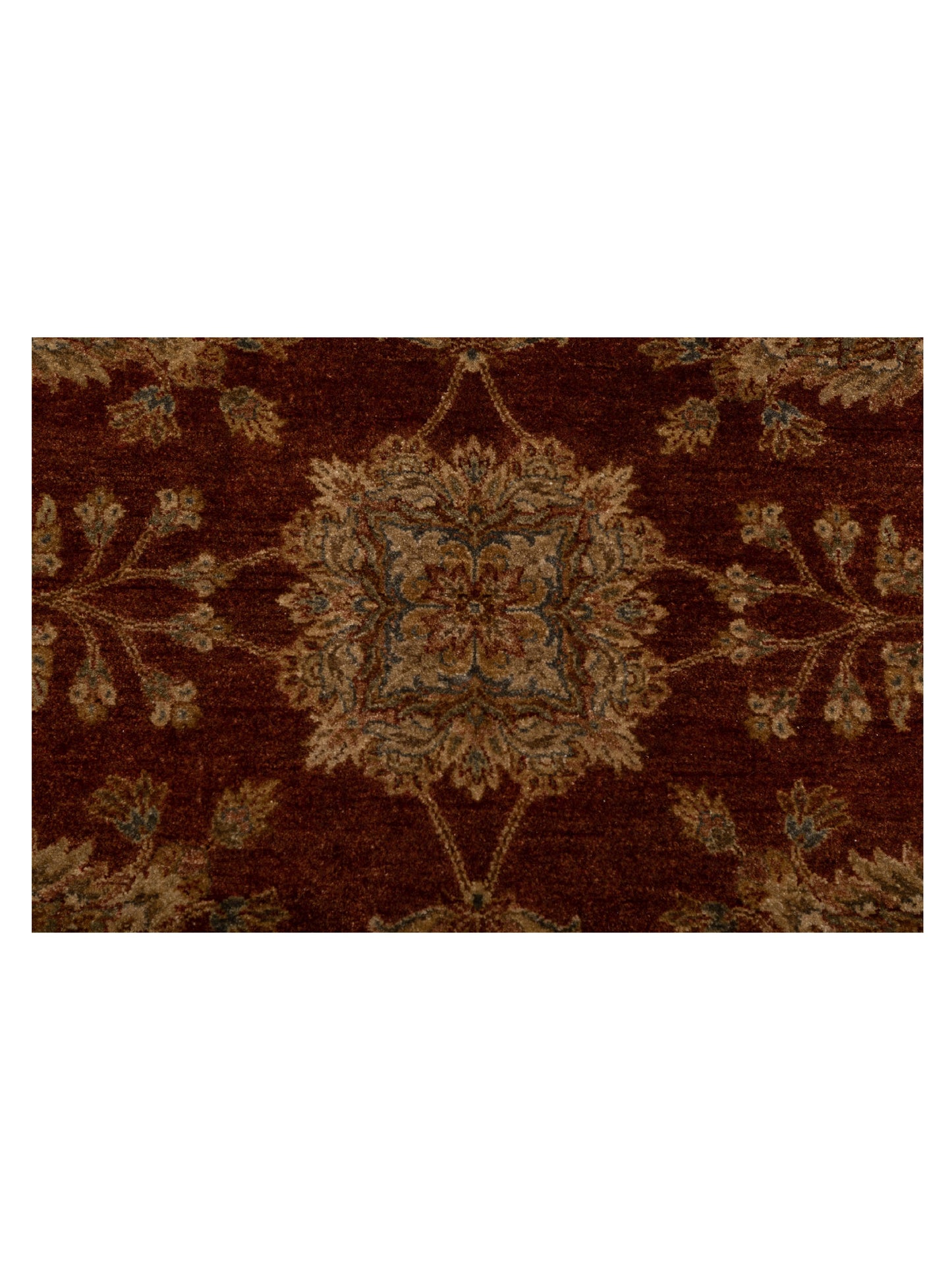 Zardun Rust Ivory 8.1x9.11 Hand Knotted Rug