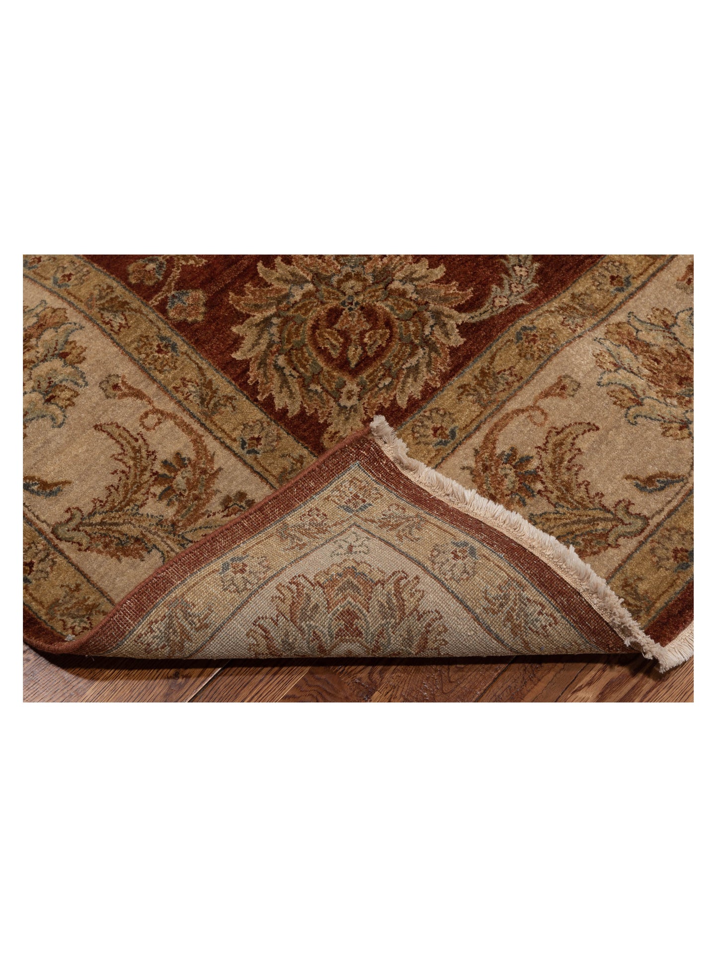 Corvella Rust Ivory 8x10 Hand Knotted Rug